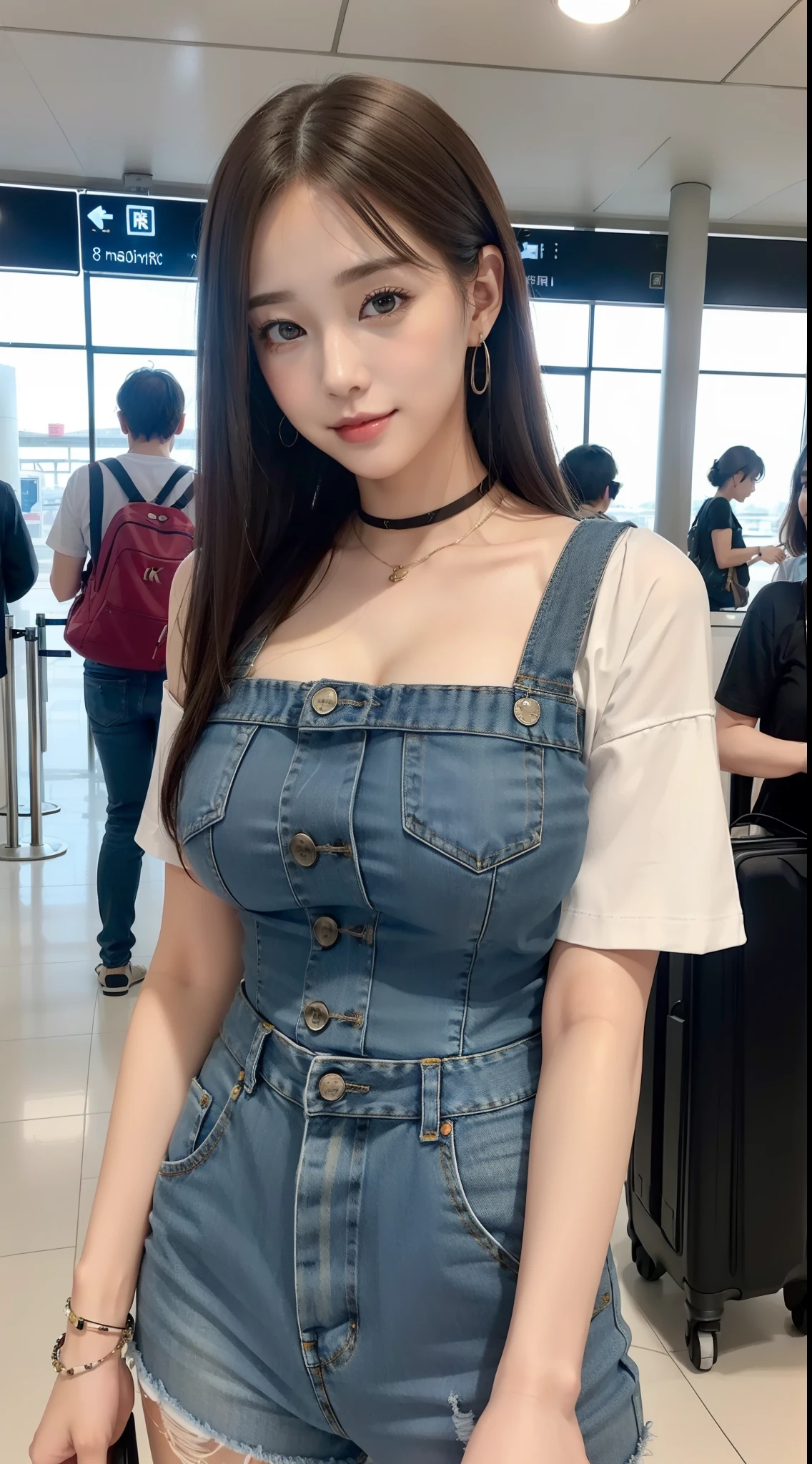 女の子 1 人、cute little、24 years old、A smile、looking at viewert、a picture、逼真、top-quality、((乃木坂アイドル、韓国アイドル、hposing Gravure Idol、(())、25-years old、tall:1.2、cafes、resturant、Italy、Americans、Australia、Glamour))