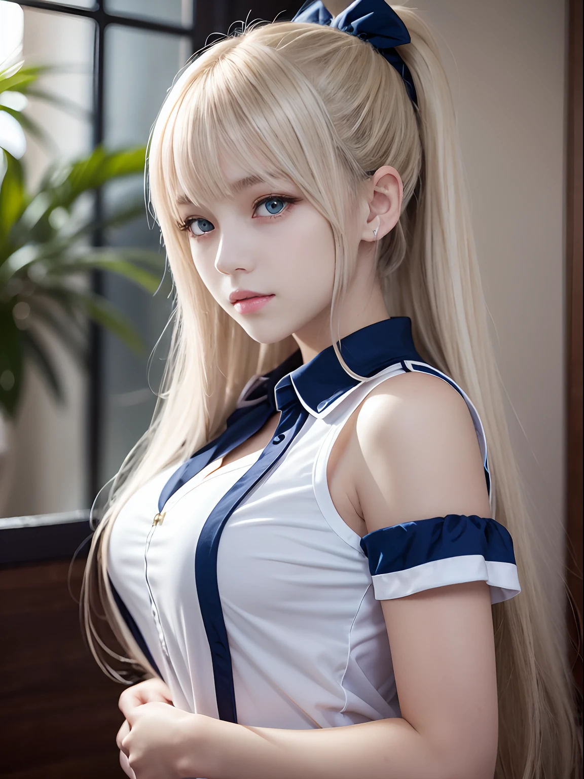 araffed woman in a cosplay outfit posing for a picture, anime girl cosplay, cosplay, anime cosplay, cosplay photo, professional cosplay, realistic cosplay, anime girl in real life, ig model | , seductive anime girl, beautiful alluring anime woman, (white hair), elegant robes