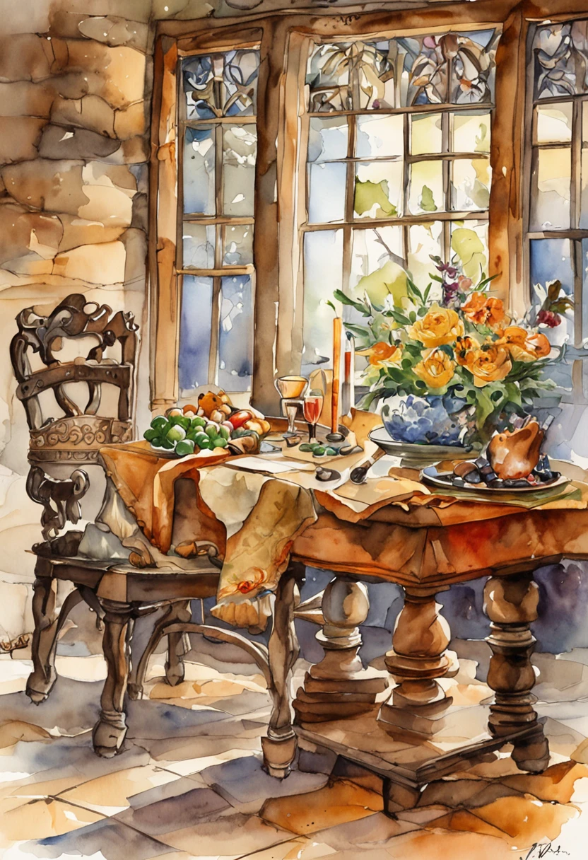 (Grim_Reaper in), (Skeleton_Monster), sits at a table, view the viewer, playing chess, Thinking, Confident demeanor, Masterpiece, Top quality, Best quality, High quality, Ultra-detailed, fire in the background, Vibrant colors, Solo, Extremely detailed