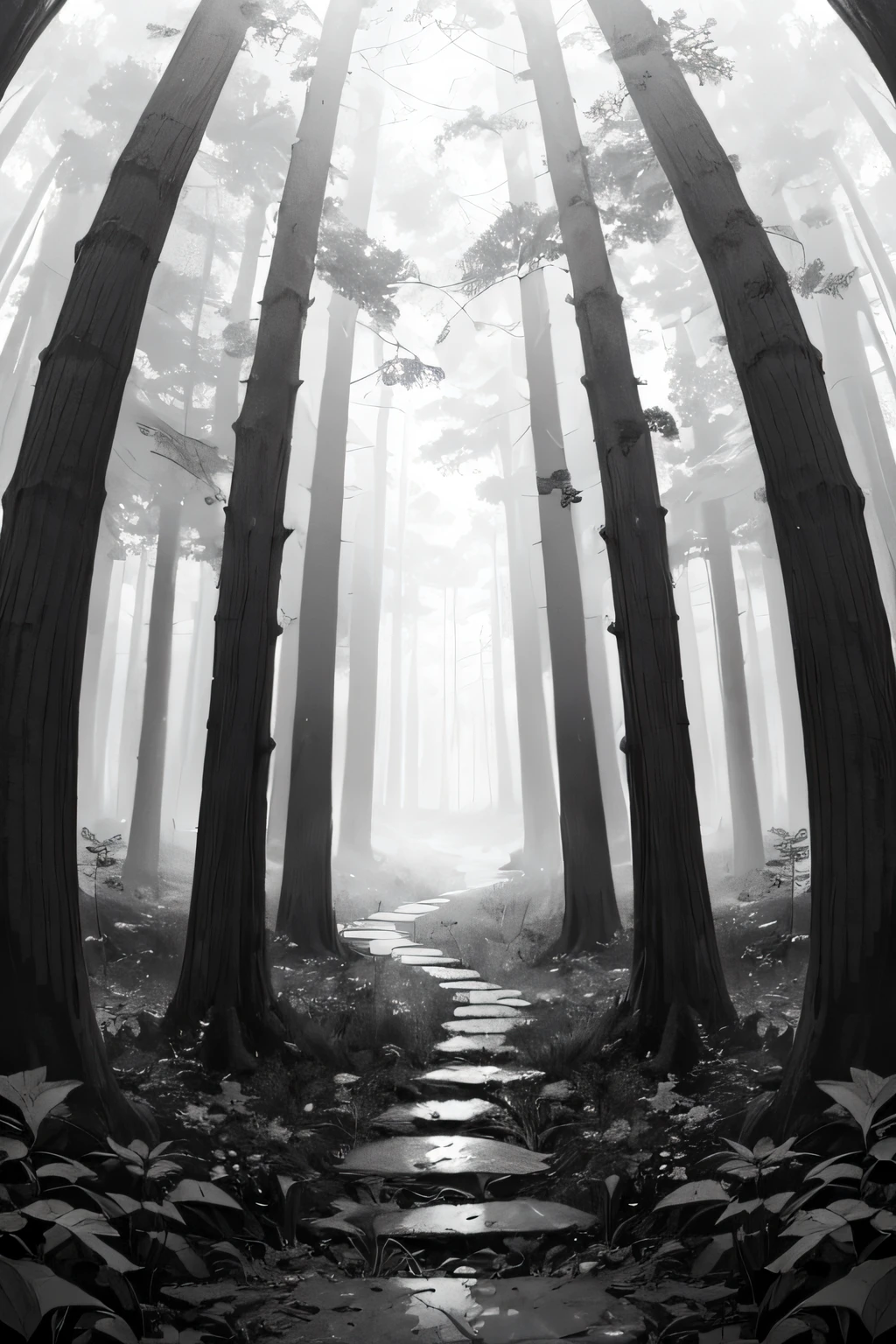 absurdres, highres, ultra detailed, (no human:1.3),
BREAK
, Create an image using a prism effect, with light refracting and creating a colorful, kaleidoscopic appearance.
BREAK
, Design an image with a fisheye lens effect, capturing a wide field of view with a distinctive, curved perspective.
BREAK
, Capture a forest path, with towering trees, dappled sunlight, and a sense of tranquility and natural beauty.
BREAK
, Illustrate a monochromatic world, using only shades of black, white, and gray to convey depth, emotion, and a striking visual impact.