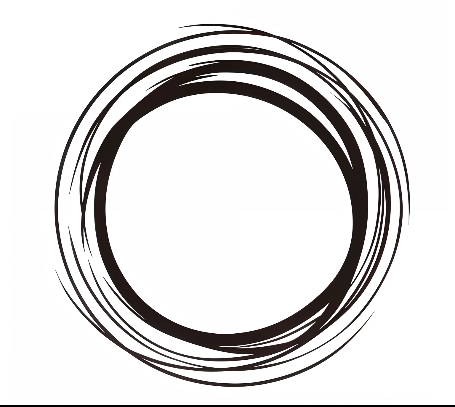 Close-up of circle on black and white background, black in color, circular design,Loop spiral lines, round elements