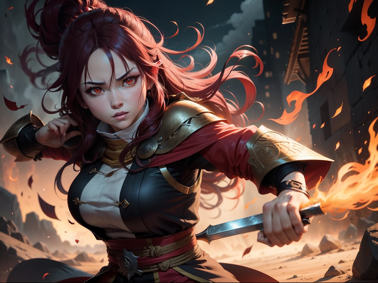 "Stunning artwork of Hashira from Demon Slayer showcasing fiery action and intense battles with exquisite details and top-notch quality."