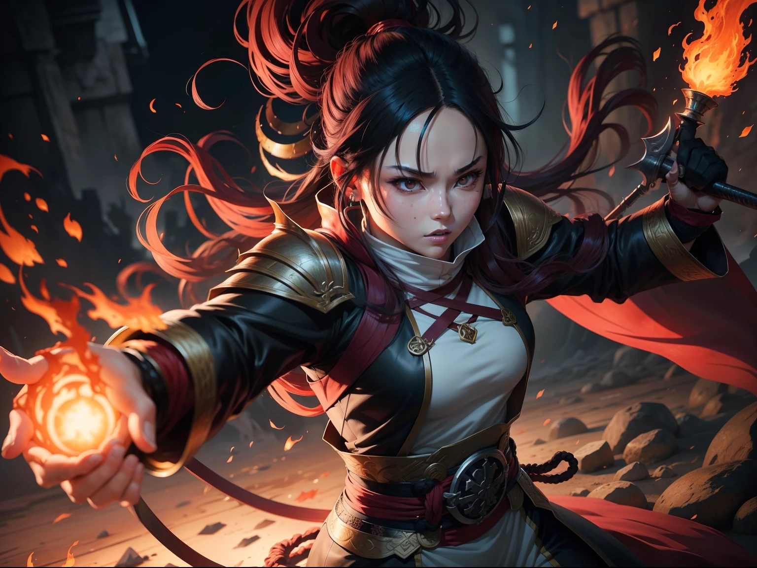 "Stunning artwork of Hashira from Demon Slayer showcasing fiery action and intense battles with exquisite details and top-notch quality."