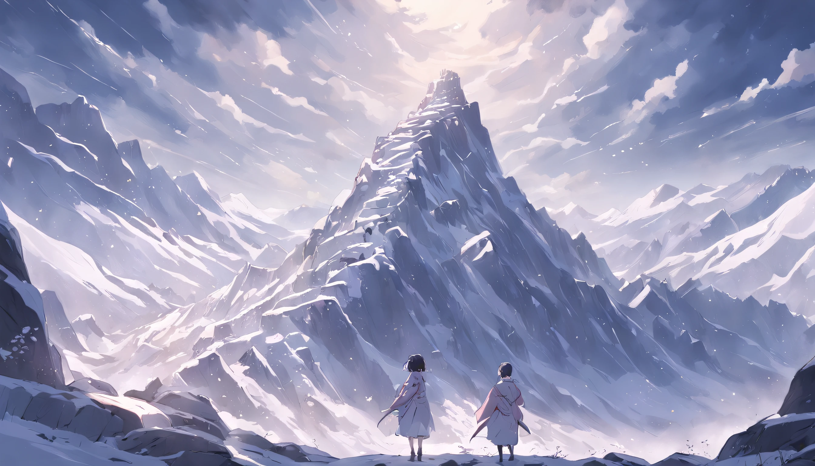 snow mountains,the white tiger,mountain cliff