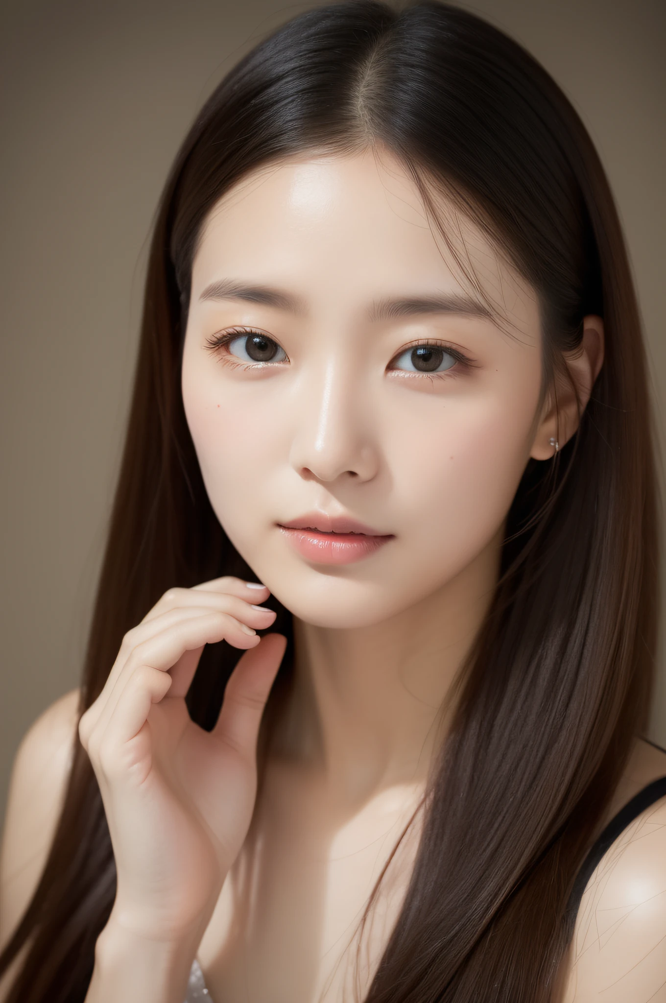 Beautie、One beautiful woman、shinny skin、shiny lip、Electromechanical、near future