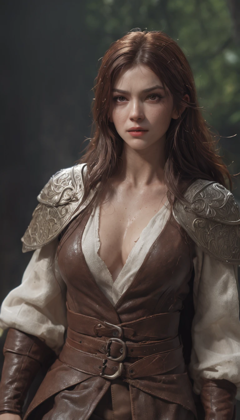 Christina Asmos and Tessia Karinina starred in Vladimir 's comedy《two guys》,concept-art, smooth, Sharp focus, illustration, Art germ, (loish:0.23), wlop ilya kuvshinov, (professional 3d render:1.3) af (Realistic:1.3) most beautiful artwork photo in the world,Features soft and shiny male heroes, ((Epic hero fantasy rough muscles wet hero rage looks long hair and ferocious expression in dynamic pose, Fantastic location, Majestic cluttered environment)), Uniform rendering of 32K full body, action shot, skin pore, very dark lighting, heavyshading, Detailed, Detailed face, (vibrant, photograph realistic, Realistic, Dramatic, Dark, Sharp focus, 8K), (Old leather garments damaged by weathering:1.4), ((((Wear fur)))), (Intricate:1.4), decadent, (Highly detailed:1.4), Digital painting, rendering by octane, art stations, concept-art, smooth, Sharp focus, illustration, Art germ, (loish:0.23), wlop ilya kuvshinov, and greg rutkowski and alphonse mucha gracias, (Global illumination, Studio light, volumettic light), heavy rain, particles floating, lotr, fantasy, elf, A half body, ((space backdrop:1.3)),CGSesociety,art stations