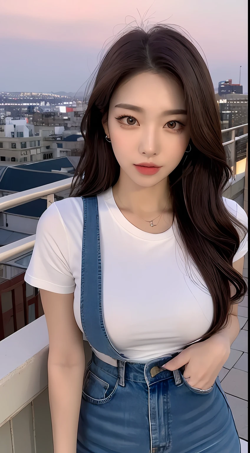 (1girl in)、huge tit、breasts、sun burn、Expose muscles、Sweat muscles、Wavy blonde hair、Nylon T-shirt、Punk Girl、Dark hair、Pubic hair is transparent、Erotic、Pubic hair shows through、