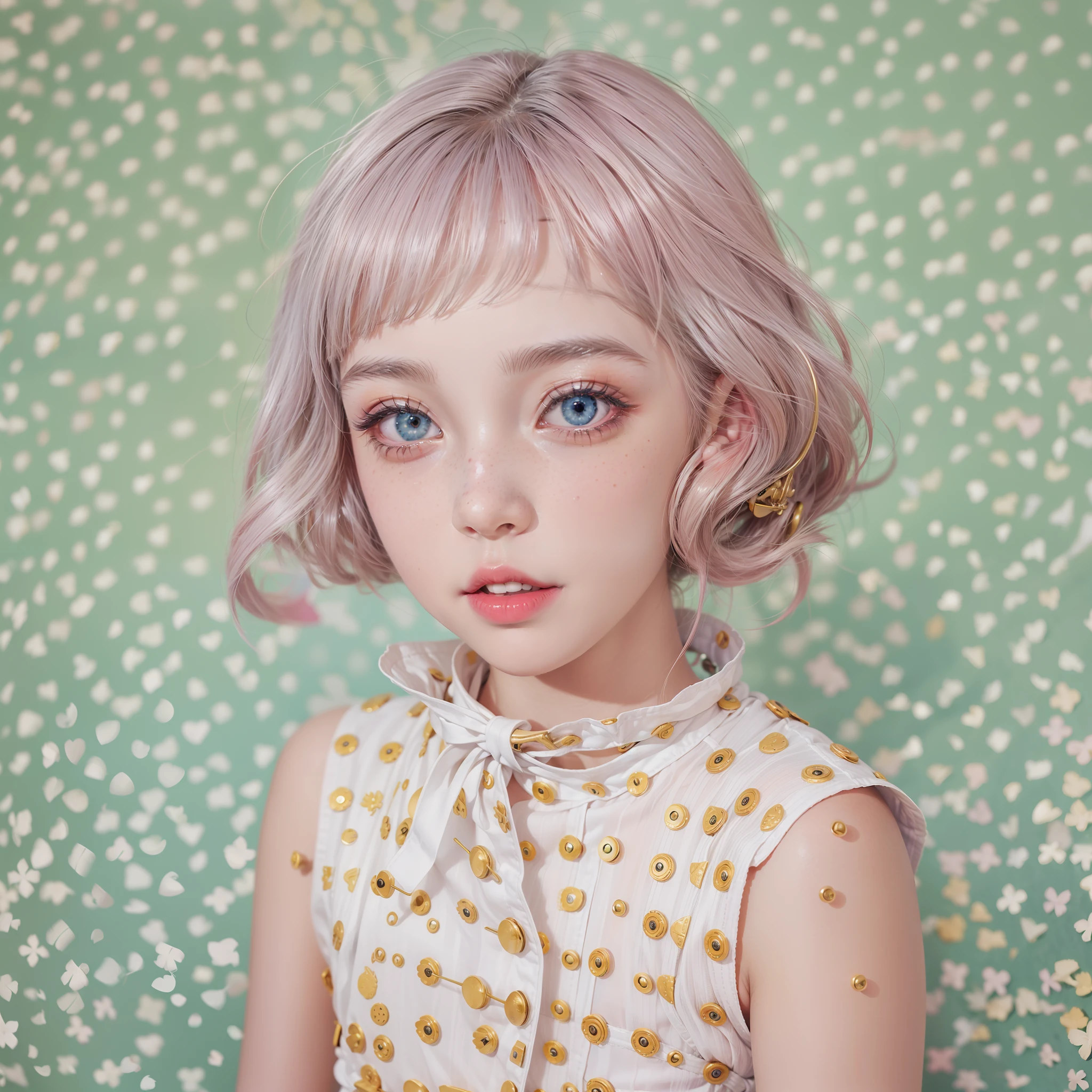 girl、Photo、Fantastical、Loretta Lux、flat-colors、hitornfreckles、surrealism:1.3,