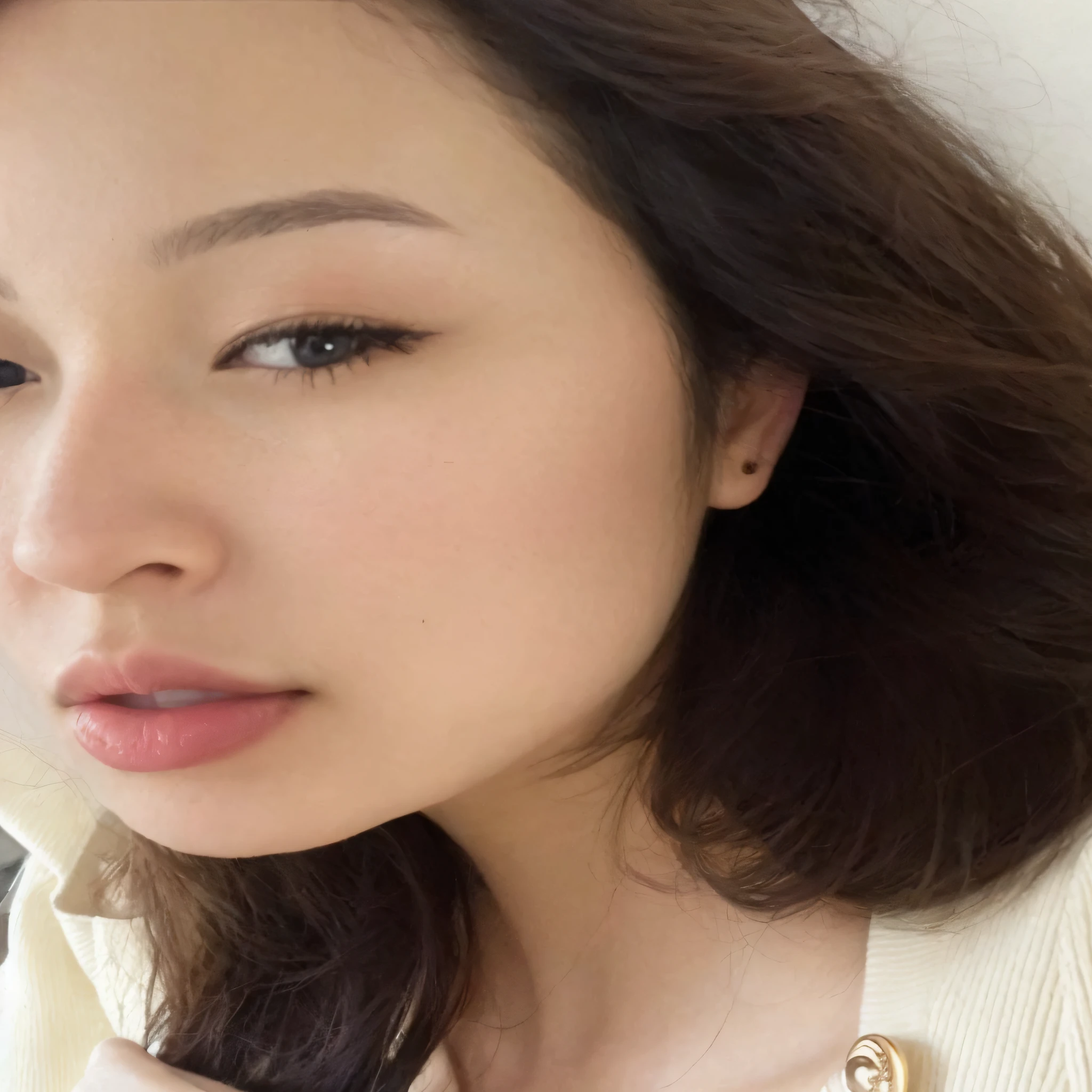 1girl, eyelashes, face, looking at viewer, mole, mole under eye, realistic, solo