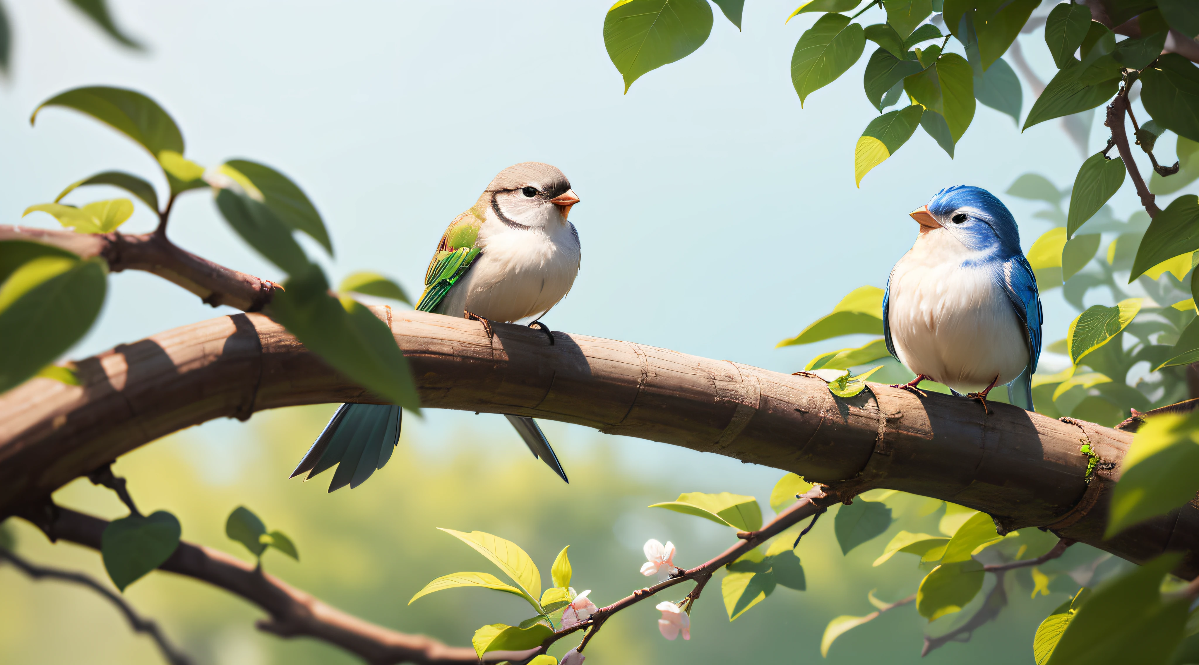 This little bird is also a singer with a wonderful voice。Its chirping sound is crisp and pleasant,Awaken nature every morning with its beautiful singing。Its singing is full of energy and joy,Eliciting a response from other birds,Together form a beautiful harmony。