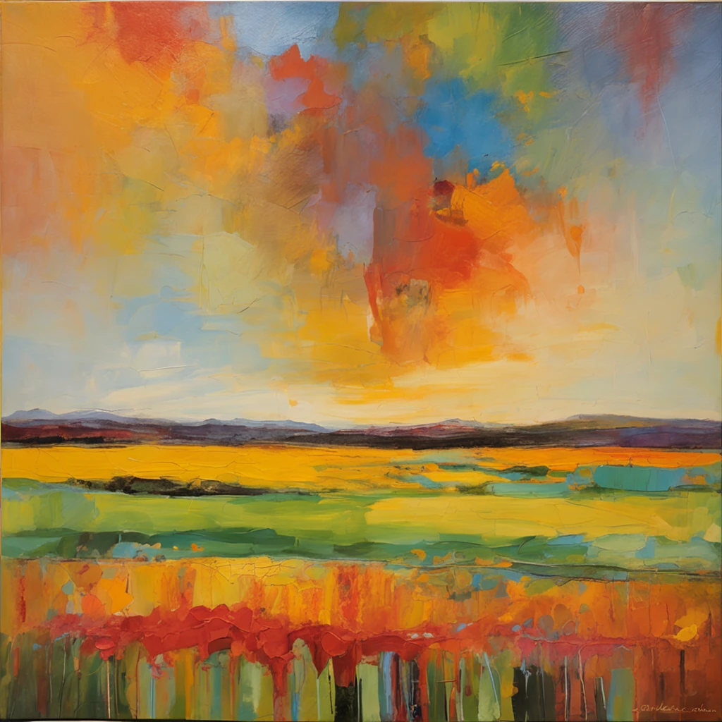 A view of sunflower fields stretching to the horizon、masterpiece