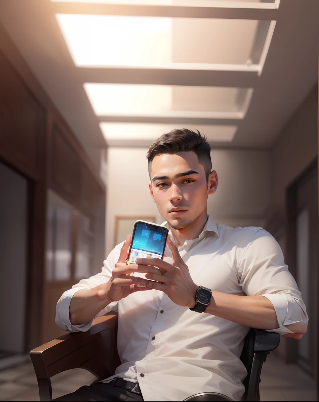 Change background, handsome boy , realistic face