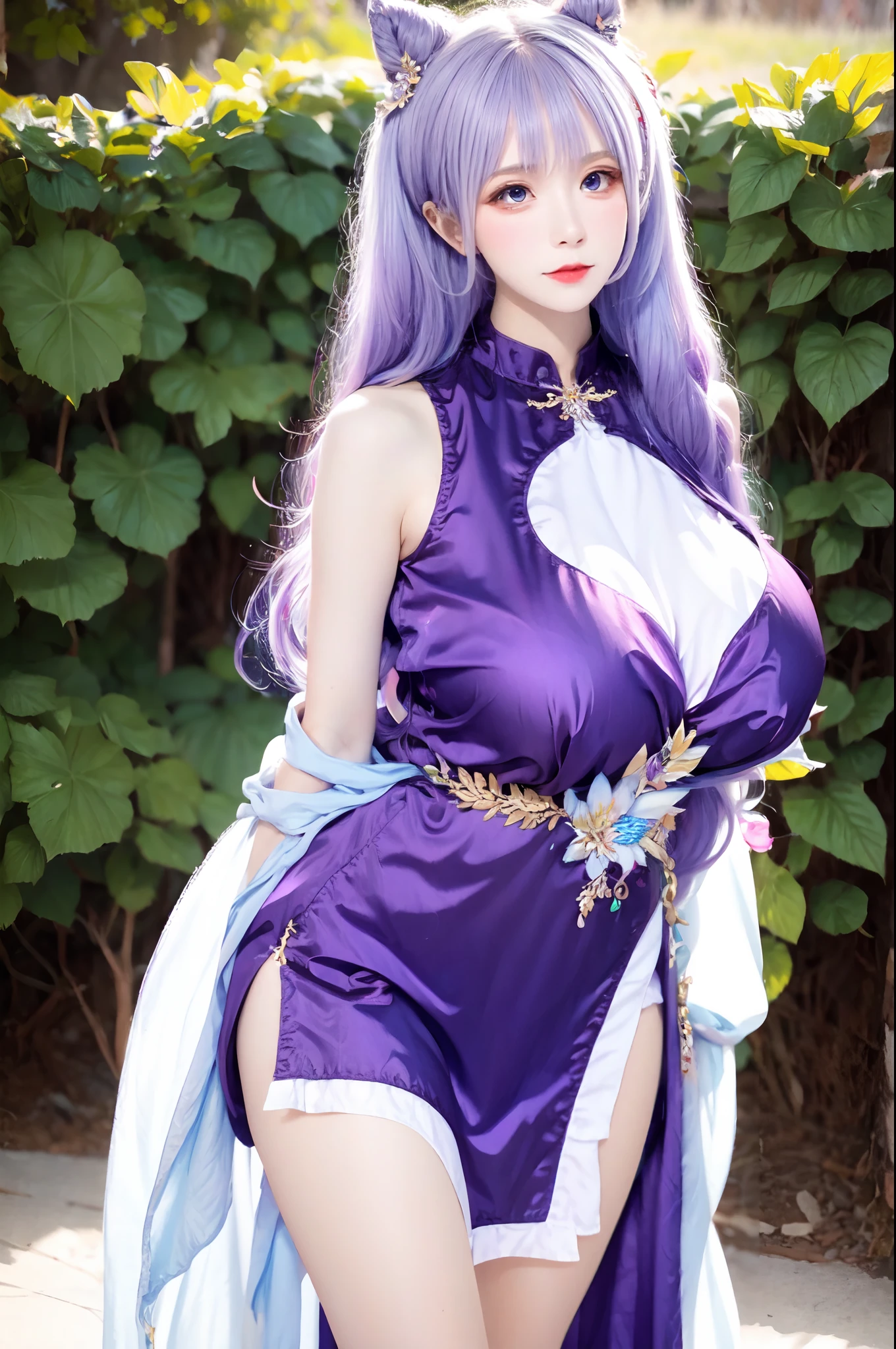 Kerching,Purple hair,purple dress