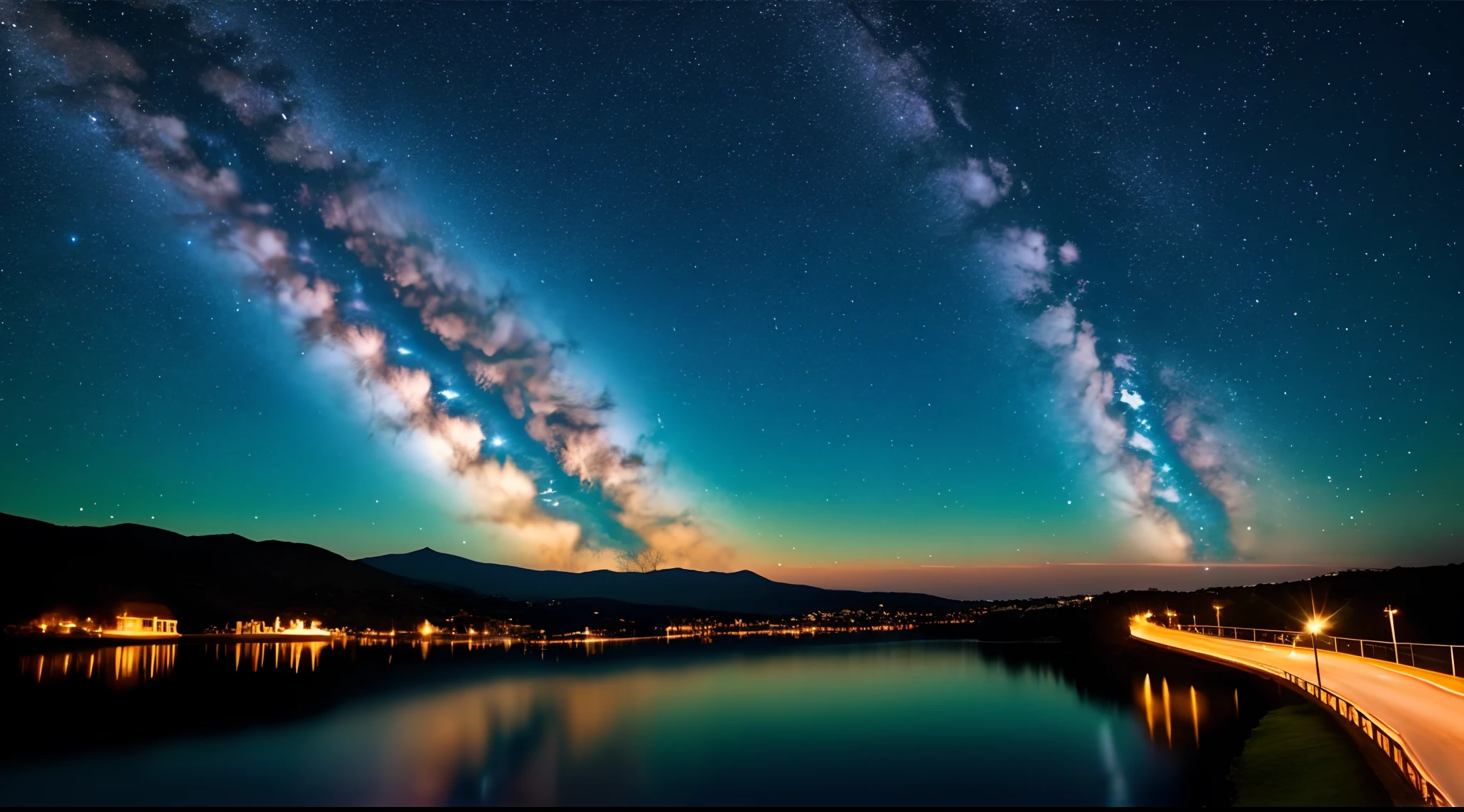 Imagine a heavenly scenario, with the night sky full of bright stars.