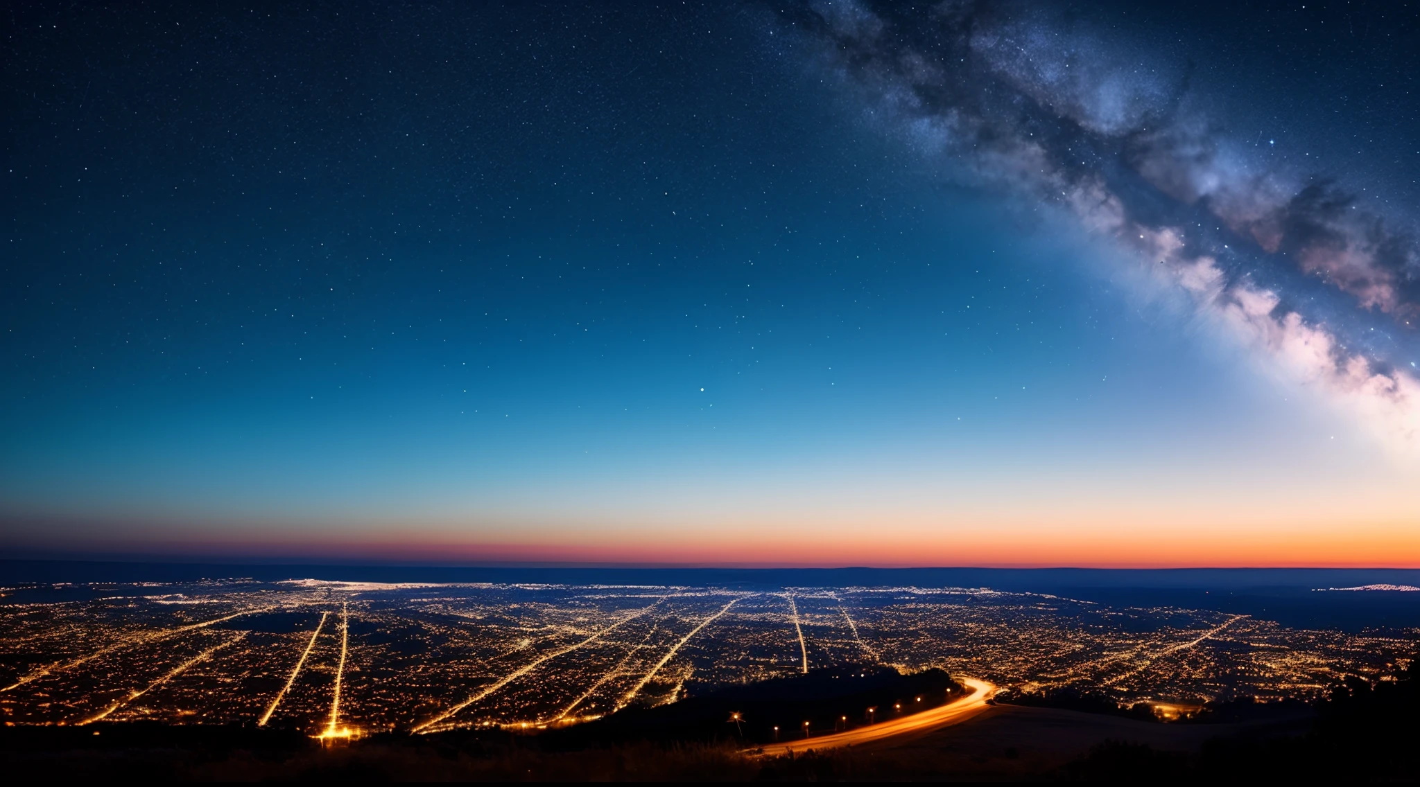 Imagine a heavenly scenario, with the night sky full of bright stars.