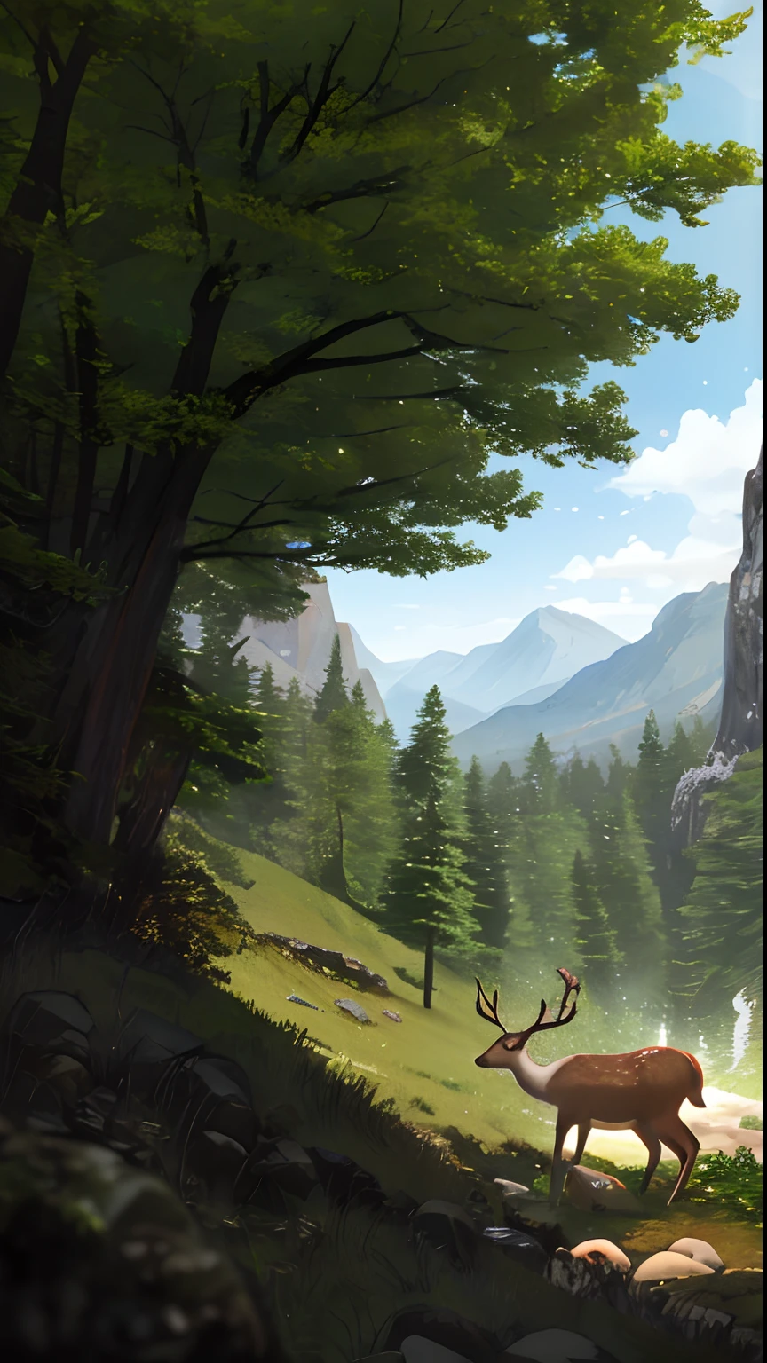 There is no way to escape from the world. Deer are crying sadly even in the depths of the mountain where I entered.