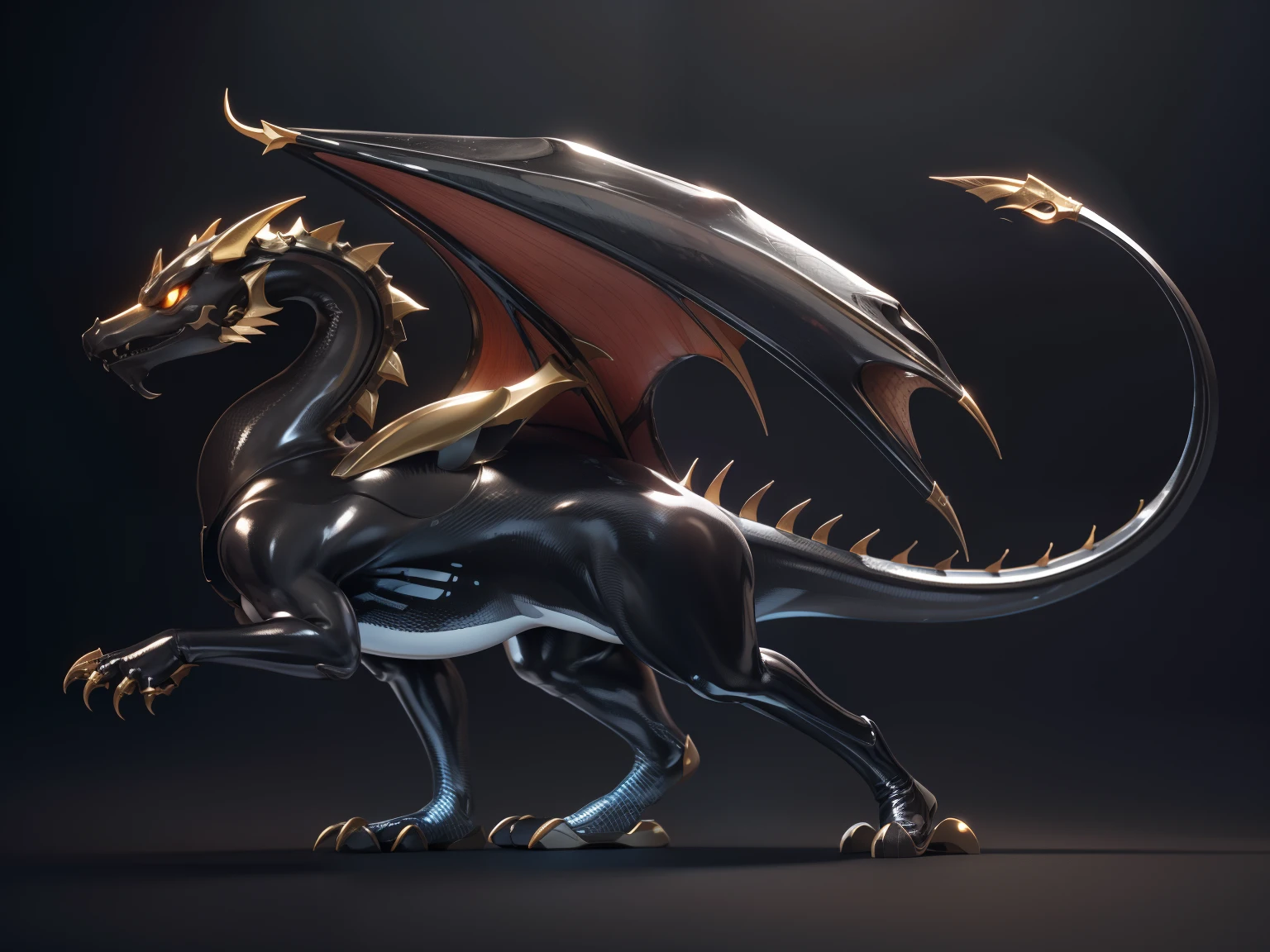 drak,Anthropomorphic dragons,The background is a snowy landscape,sunny clear sky,In the daytime,Wear clothing all over,latex suit,SFW version,detailed full body,full body detailed,highly detailed whole body,silver eyes full body,whole body picture,full body shooting hyper detail,Latex clothing,Hairy head,Gold eyes,Black body,black in color,scutes,detailed scale