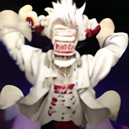 anime character with white hair and a white shirt on, nagito komaeda, [[[[grinning evily]]]], wallpaper!, a silver haired mad, official art, mad grin, hajime yatate, otaku gangasta, shiro from deadman wonderland, grinning lasciviously, evil grin, tanjiro kamado