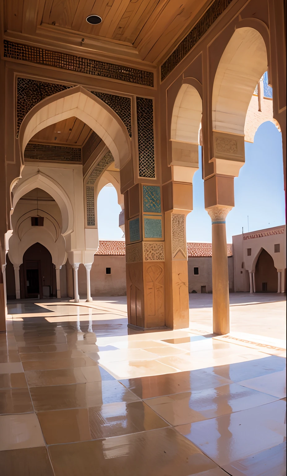 Great moroccan city full of Super detailed people architecture