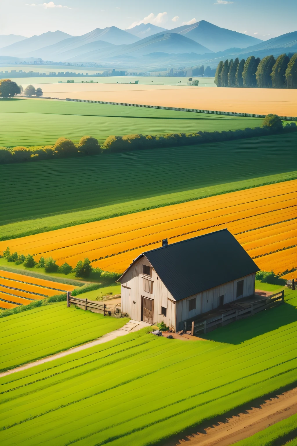 Farmland、Background with、illustratio、no Animal、crop、mont、field、pumpkin、carrots、Potato、The tree