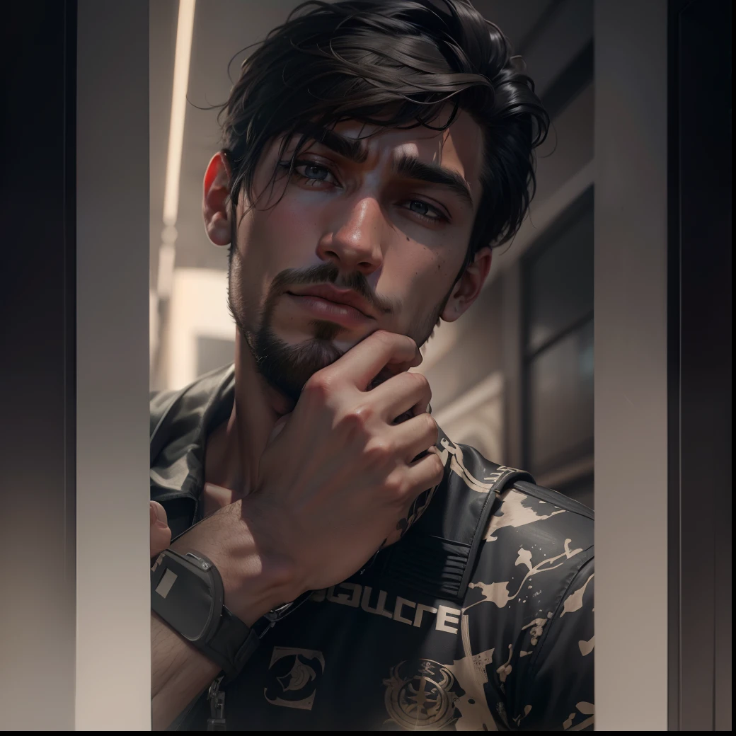 Handsome boy. 8k ultra realistic killer attitude