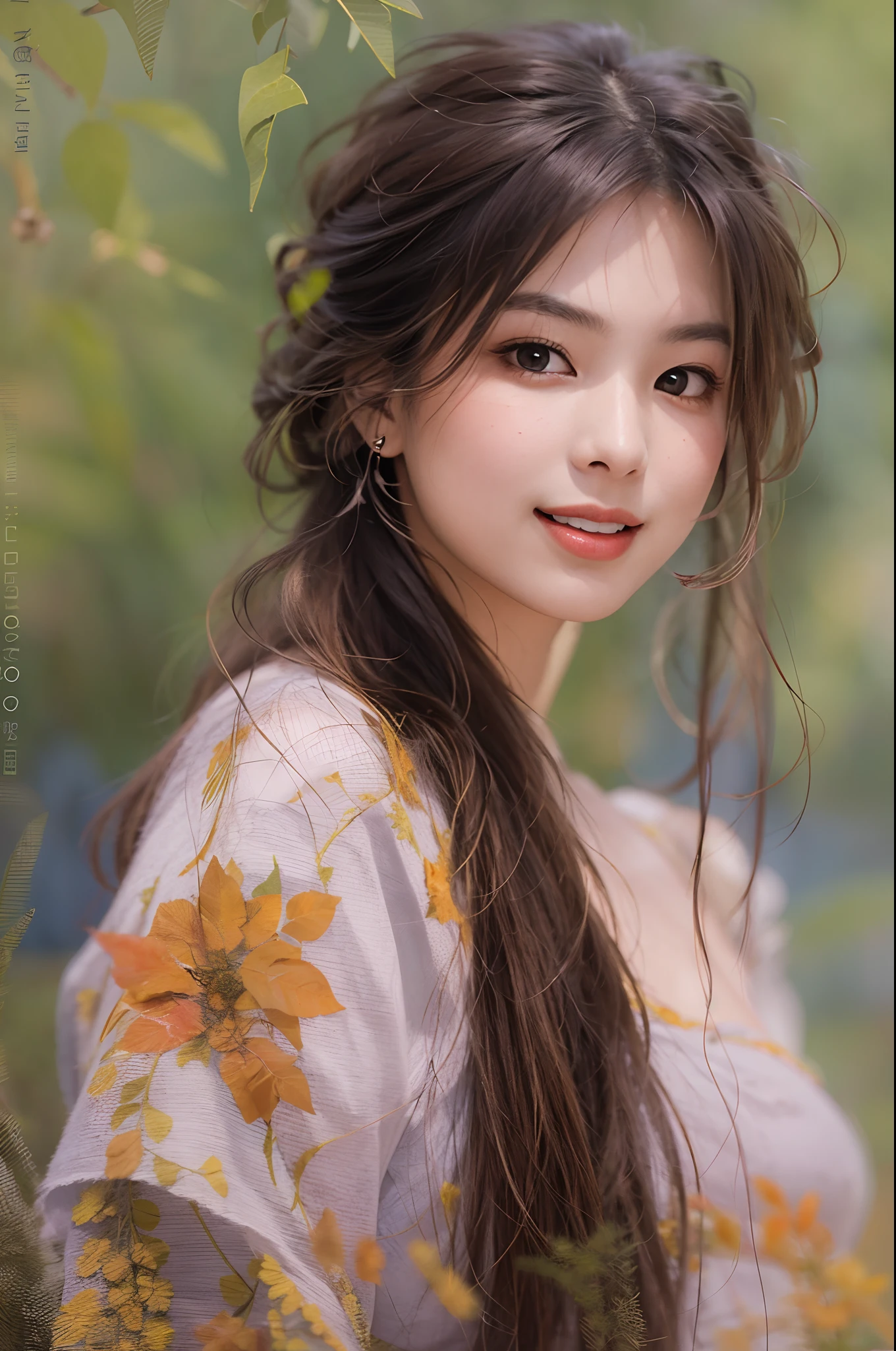 "Stunning portrait of a beautiful girl with captivating features and radiant smile."