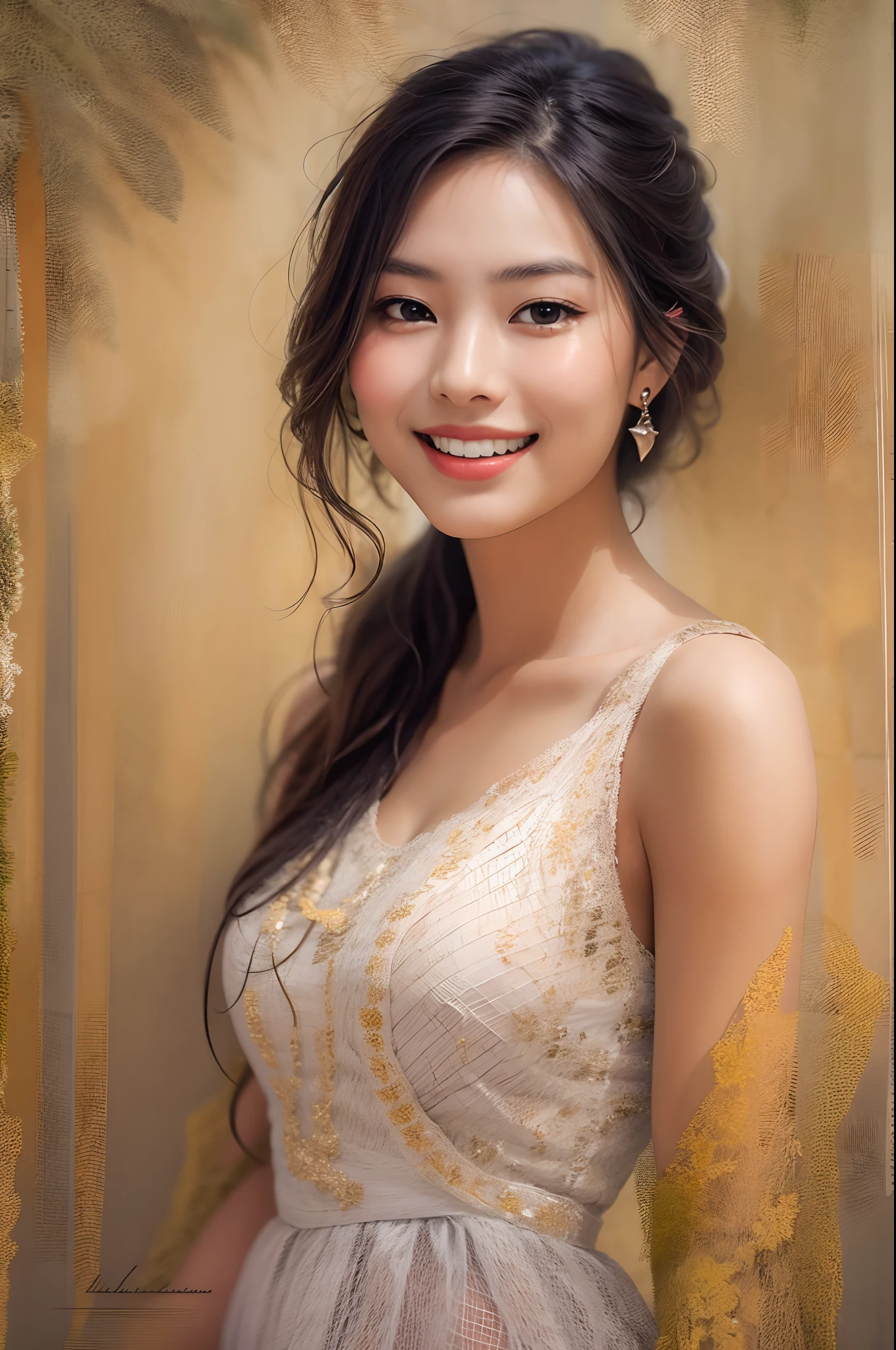 "Stunning portrait of a beautiful girl with captivating features and radiant smile."