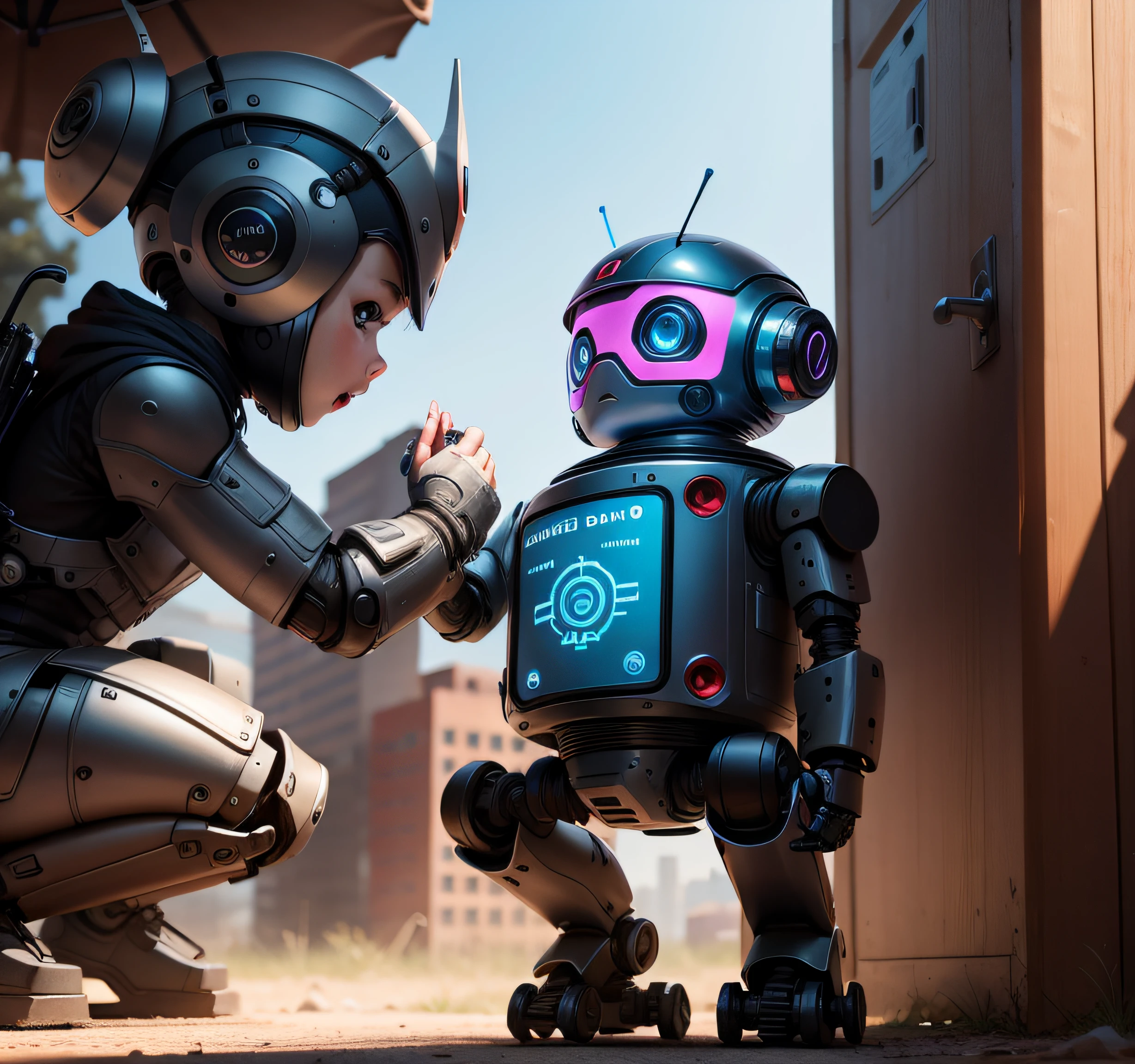 ??? talks to robot