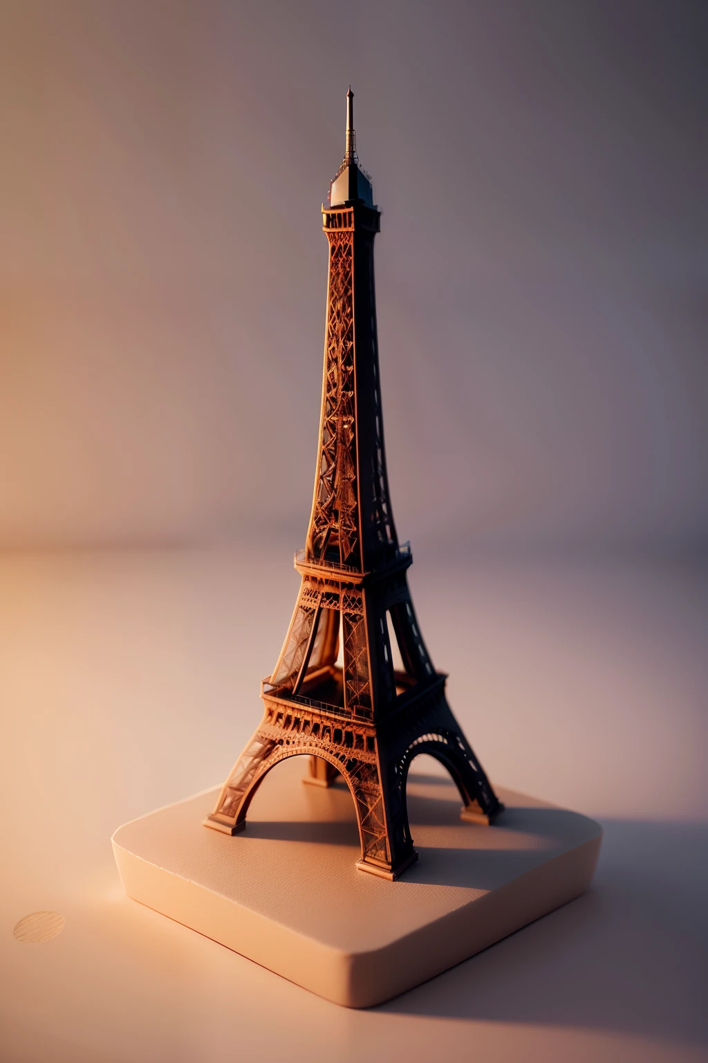 Small and cute equidistant Eiffel Tower emoji soft lighting，muted pastel colors，..3d
Icon clay rendering，Blender 3d，Gentle background