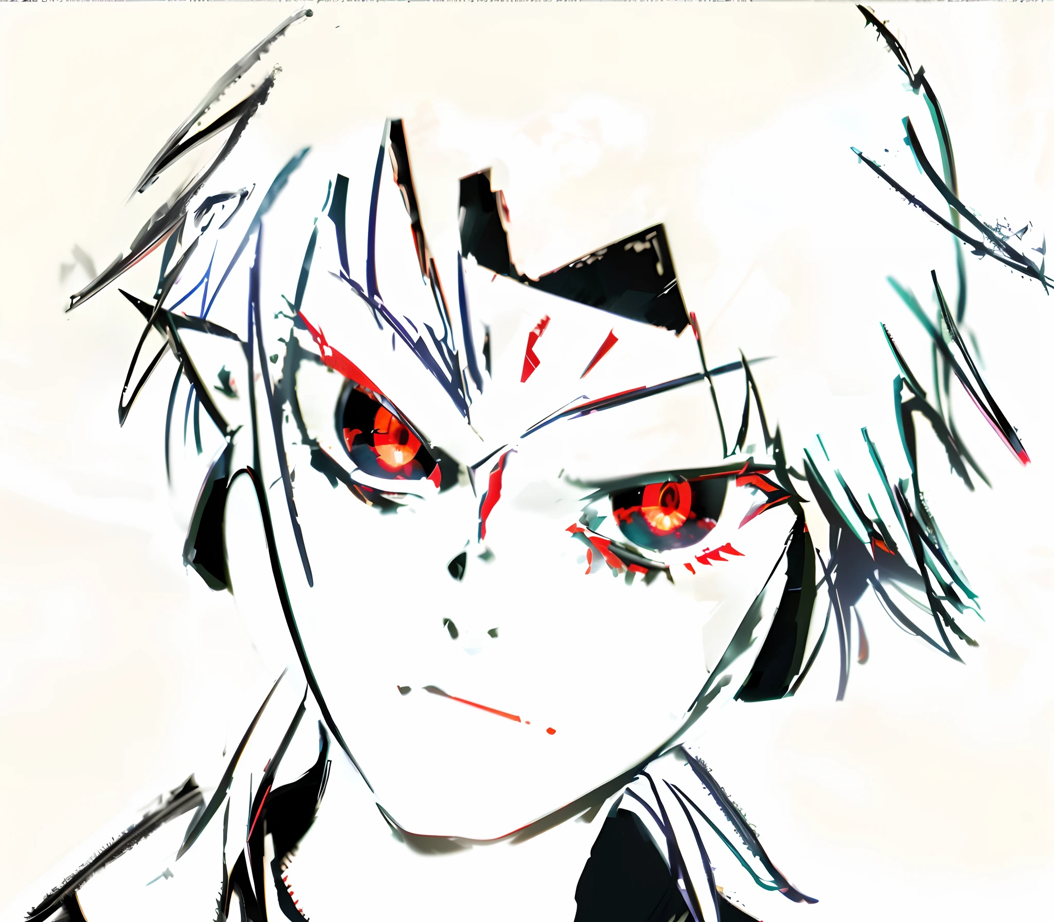An anime manga of a woman with red eyes and a black top, highly detailed angry anime face, 2 d anime style, made with anime painter studio, with glowing red eyes, with red glowing eyes, advanced digital anime art ”, with red eyes, 2 b, 2b, Detailed anime face, anime style digital art, Tokyo Ghoul, style of anime, demon slayer artstyle