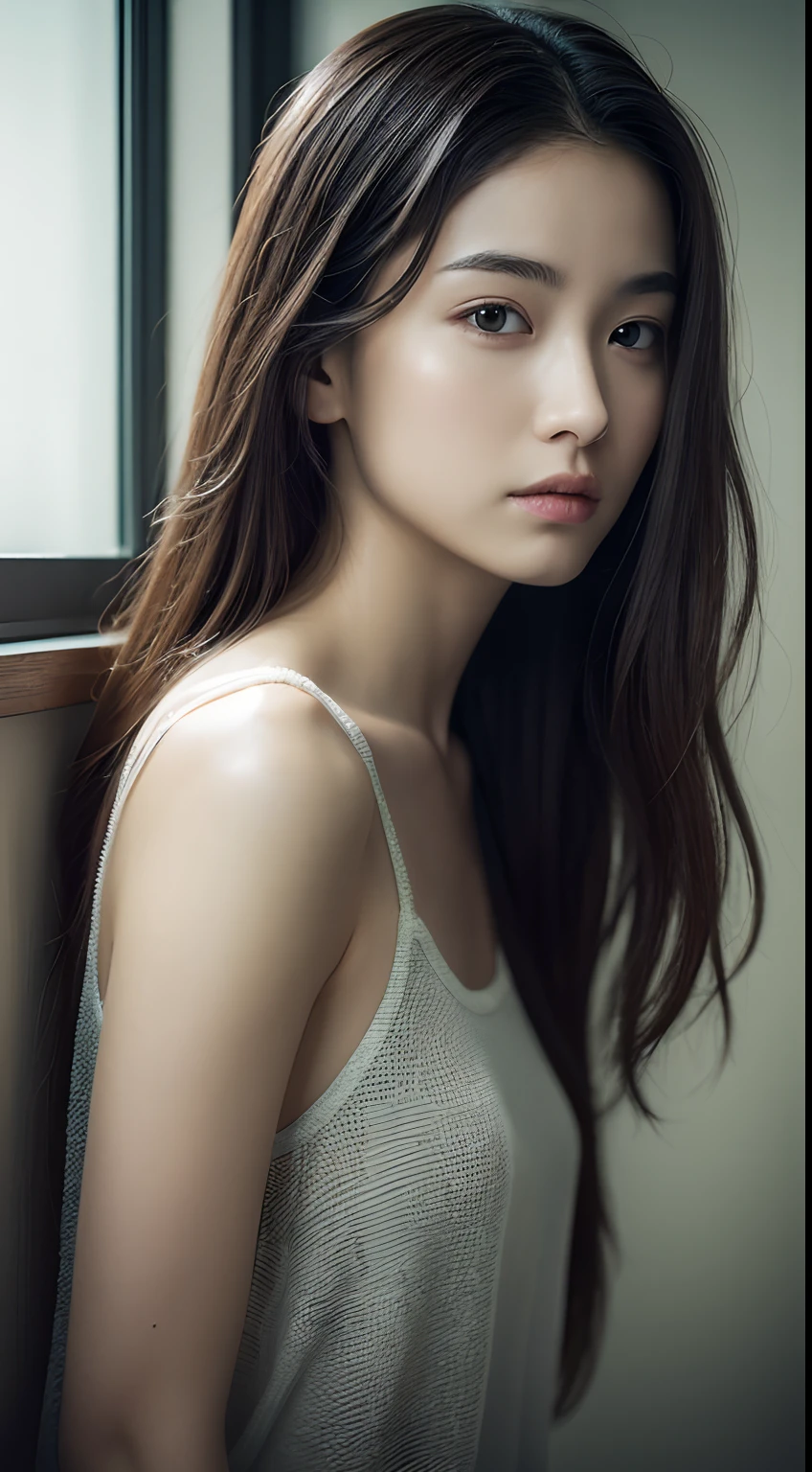One-person viewpoint, F/1.8, 135 mm, NIKON, nffsw, retinas, masutepiece, ccurate, Anatomically correct, Textured skin, Super Detail, high details, High quality, awardwinning, Best Quality, hight resolution, 1080p, hard disk, 4K, 8K, 1girl in
, Beautiful face, Realistic, Wet see-through clothes, Photorealistic