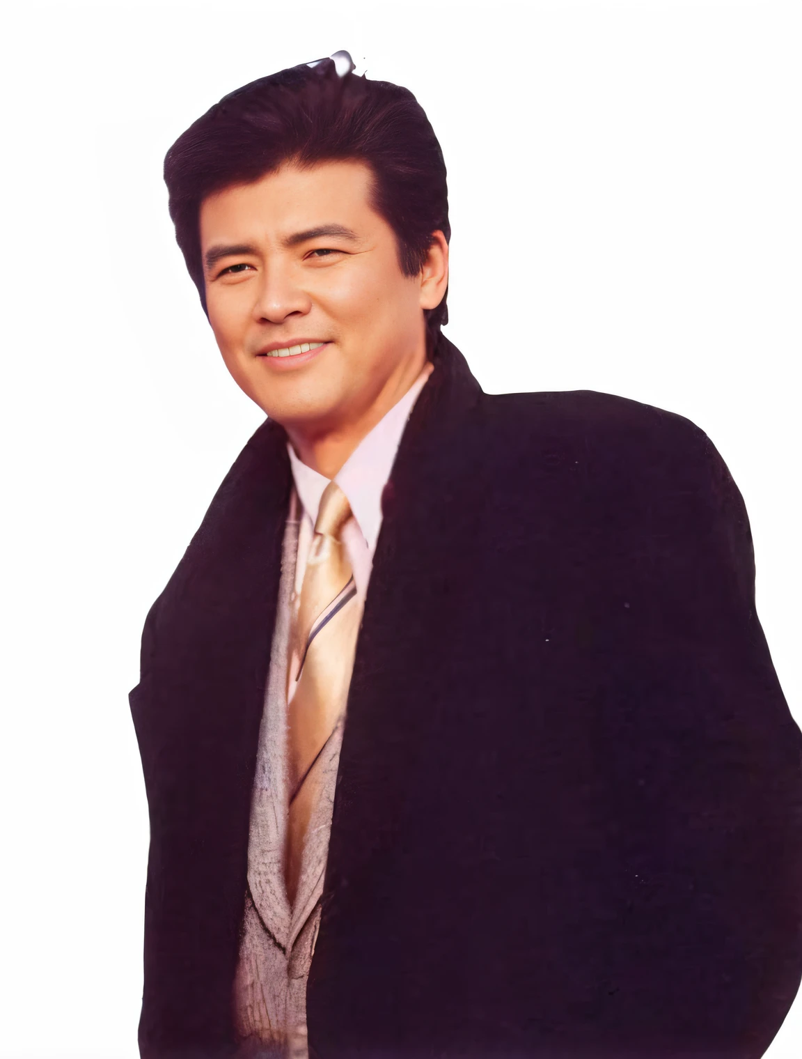 1:1Redraw the provided image,A middle-aged man in his 50s,CEO President style,Single Eyelids。Elegant temperament,Masterpiece level face clear,Best quality black coat。realisticlying(1.1x enhancement)。