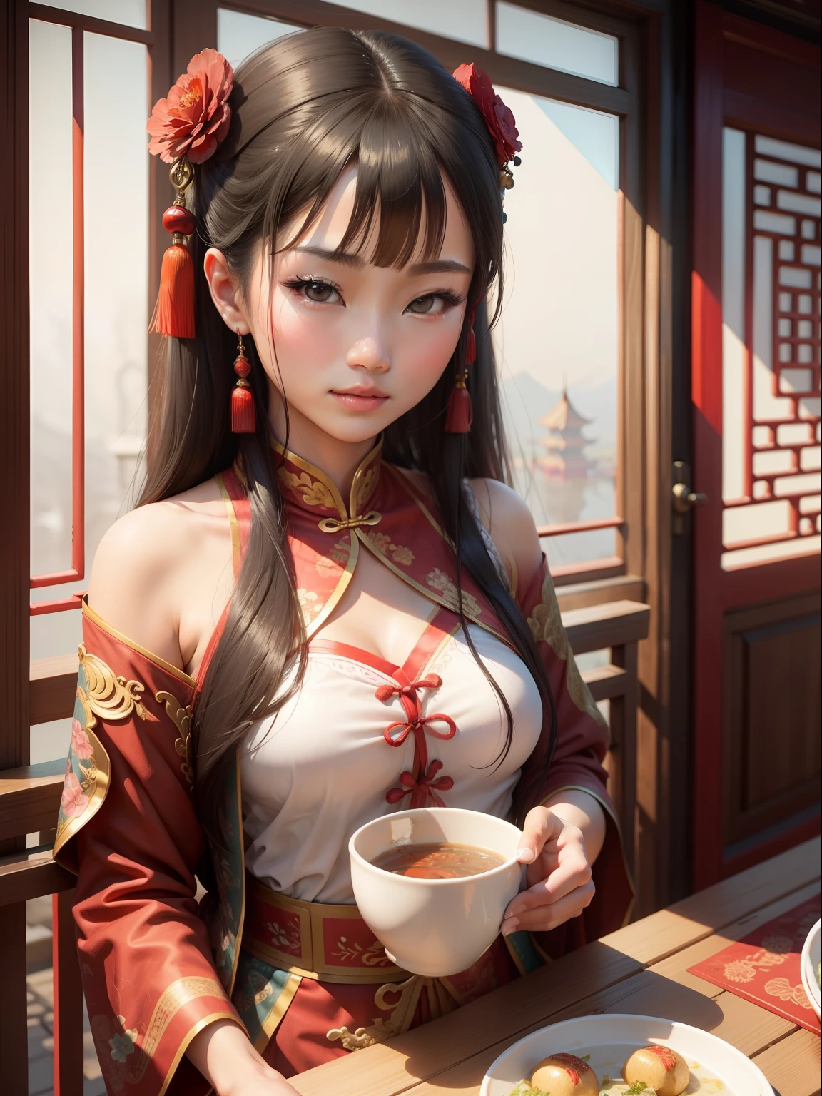 beautiful woman, China, ancient, traditional