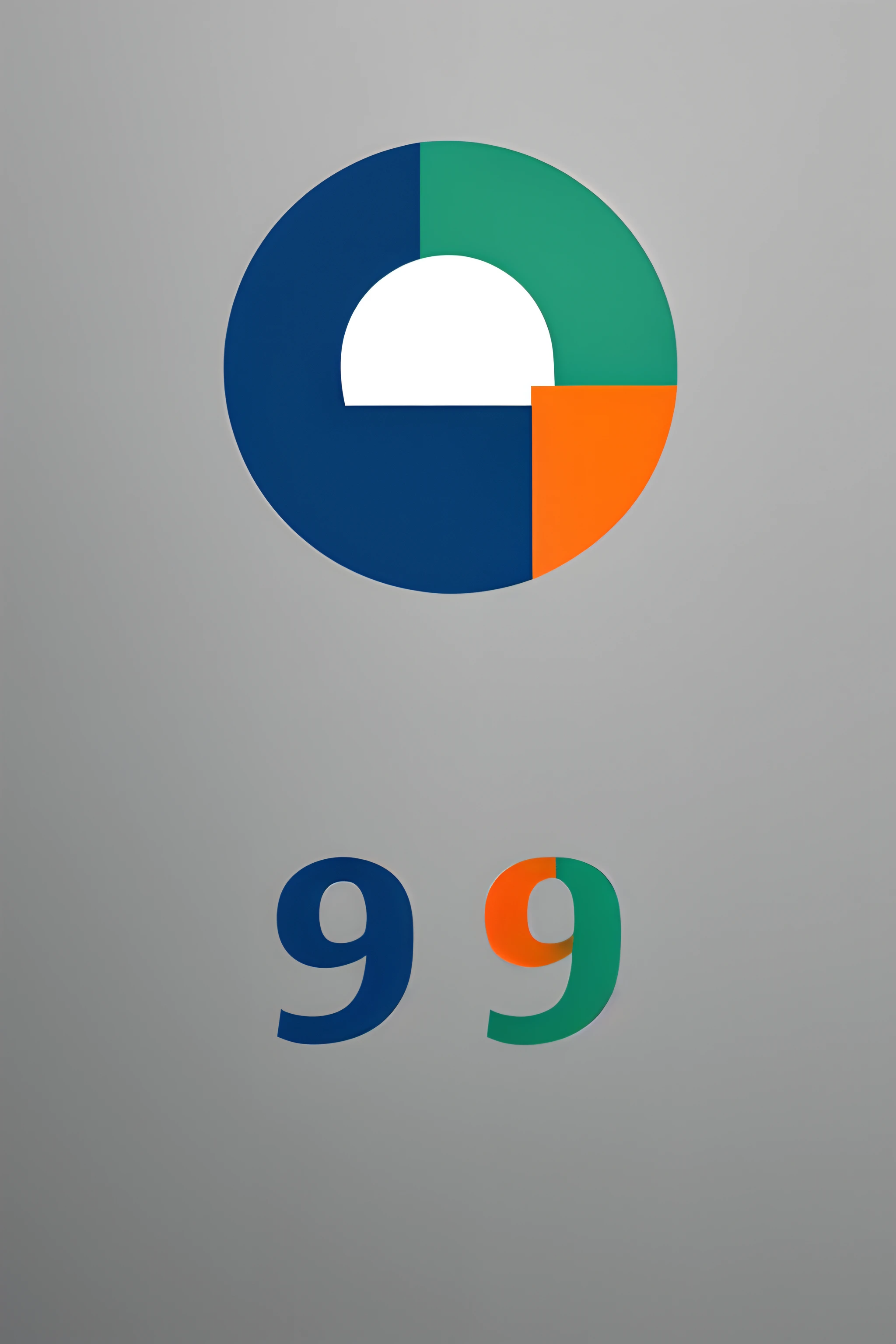 a close up with the words"99'' , 99, by Warren Mahy, minimalistic logo, logo concept design, minimalist logo with text, logotype design, by Hamish MacDonald, smooth painting, marmoset, logo design, clean logo design, by Harrington Mann, cartoonish and simplistic, by Elias Ravanetti, by Johannes Martini