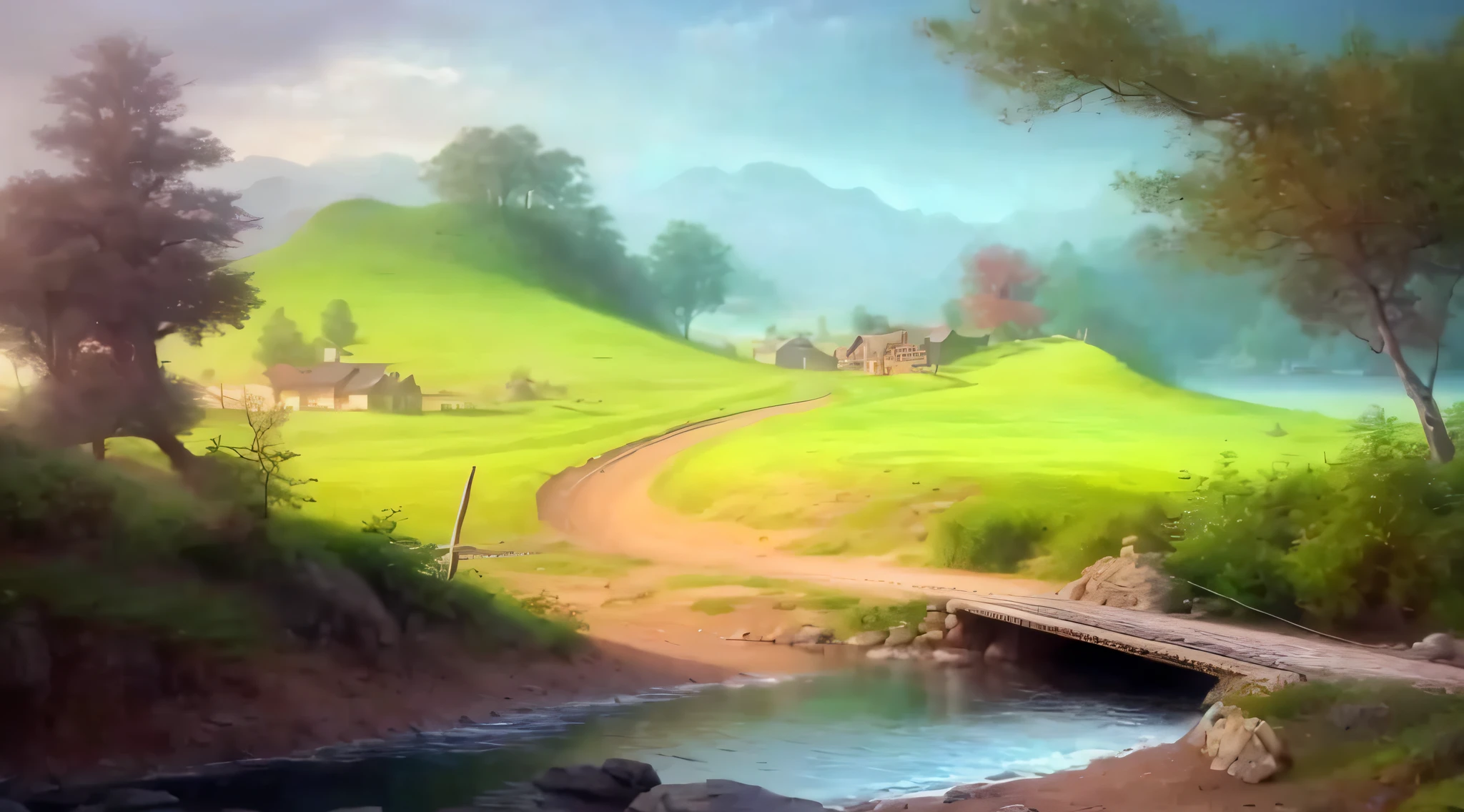 landscape,water,(extremely detailed CG unity 8k wallpaper), most beautiful artwork in the world,professional majestic oil painting,intricate, High Detail, Sharp focus, dramatic, photorealistic painting art