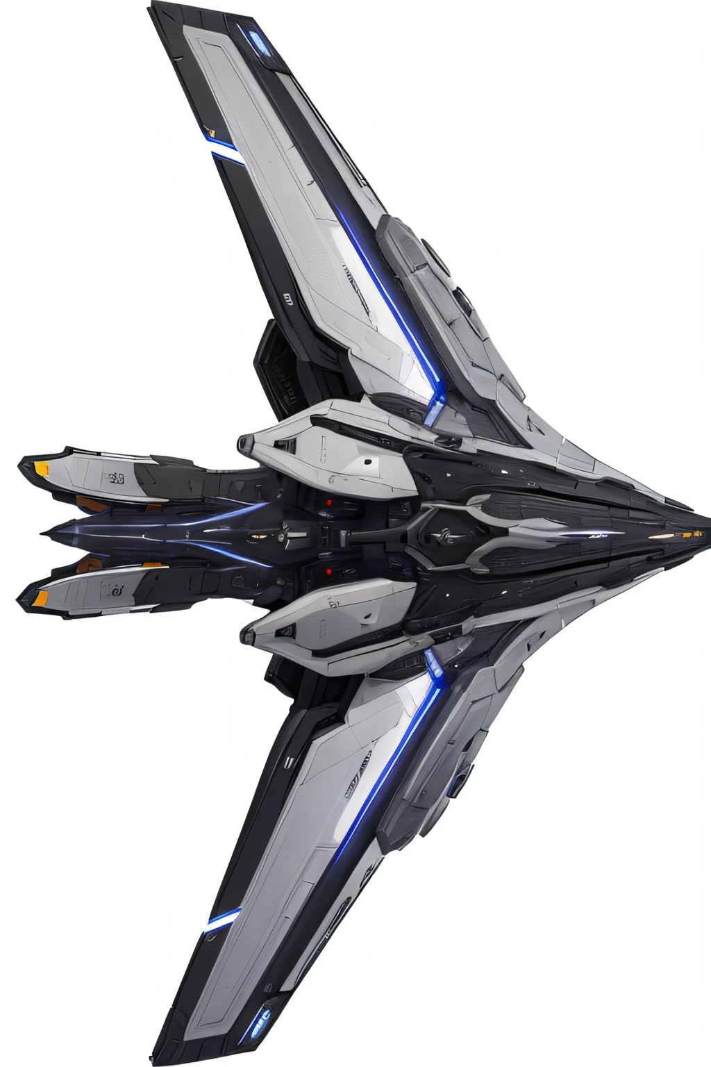 Spaceship, Stellaris Graphics, Silver and Black color themed, create variant,