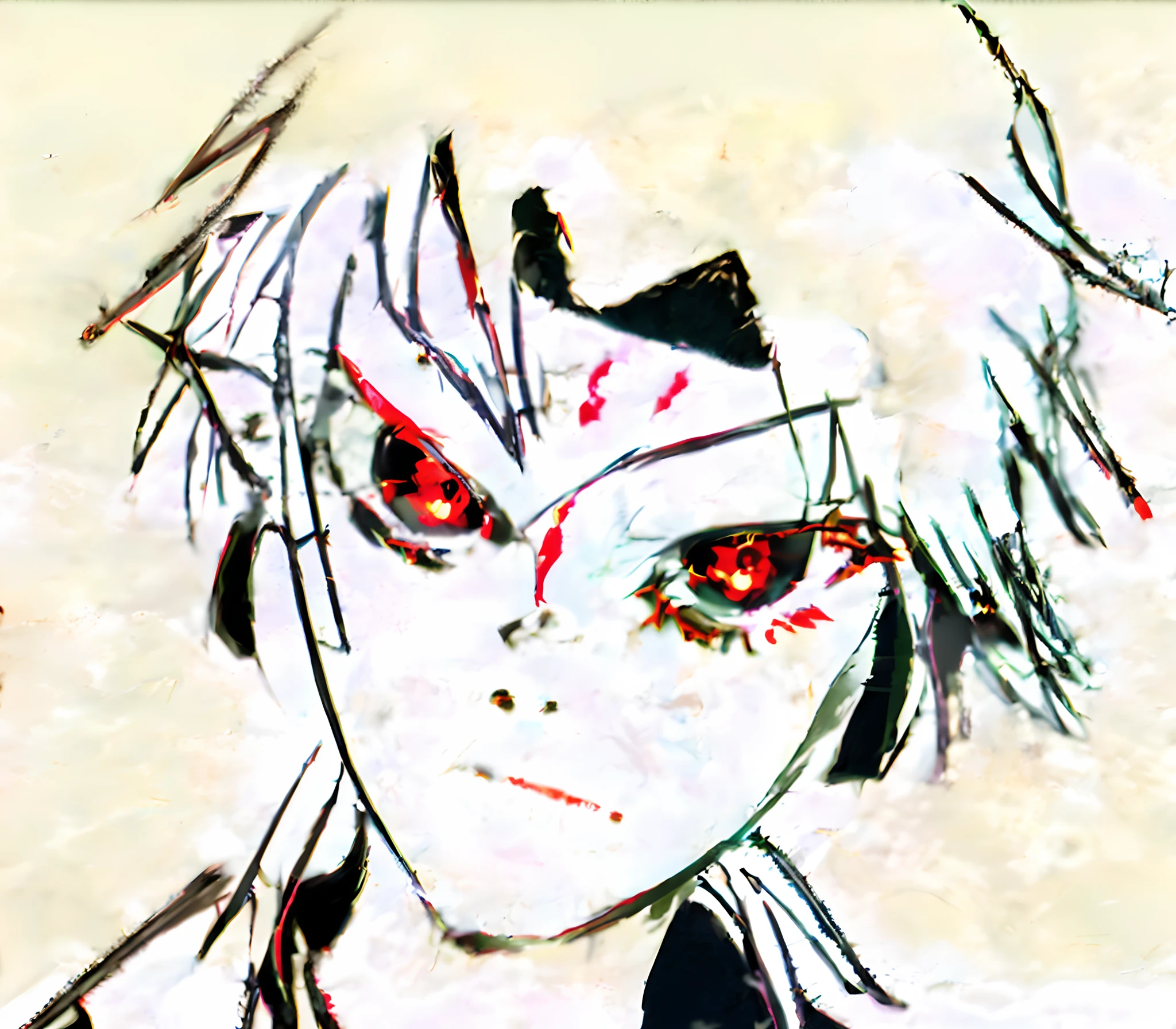 Anime characters with red eyes and black hair and white background, made with anime painter studio, with glowing red eyes, with red eyes, with red glowing eyes, highly detailed angry anime face, anime styled digital art, advanced digital anime art ”, anime style digital art, anime digital art, Sharp red eyes, advanced anime digital art, manga painting, style of anime
