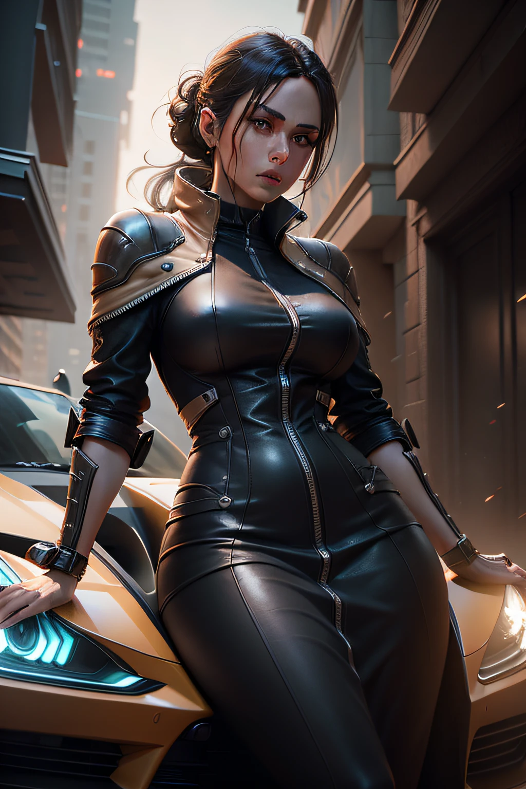 a highly detailed epic cinematic concept art CG render digital painting artwork: hyper car , trending on ArtStation, subtle muted cinematic colors, made in Maya, Blender and Photoshop, octane render, excellent composition, cinematic atmosphere, dynamic dramatic cinematic lighting, precise correct anatomy, aesthetic, very inspirational, arthouse