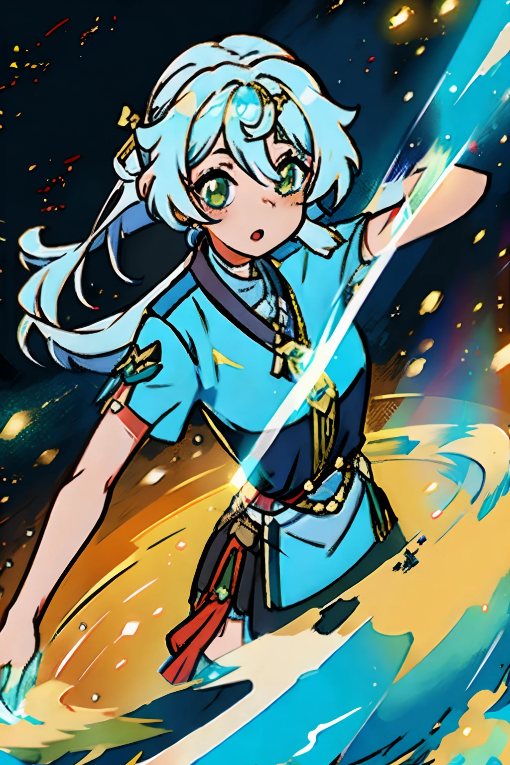 Keqing, genshin impact, girl, character