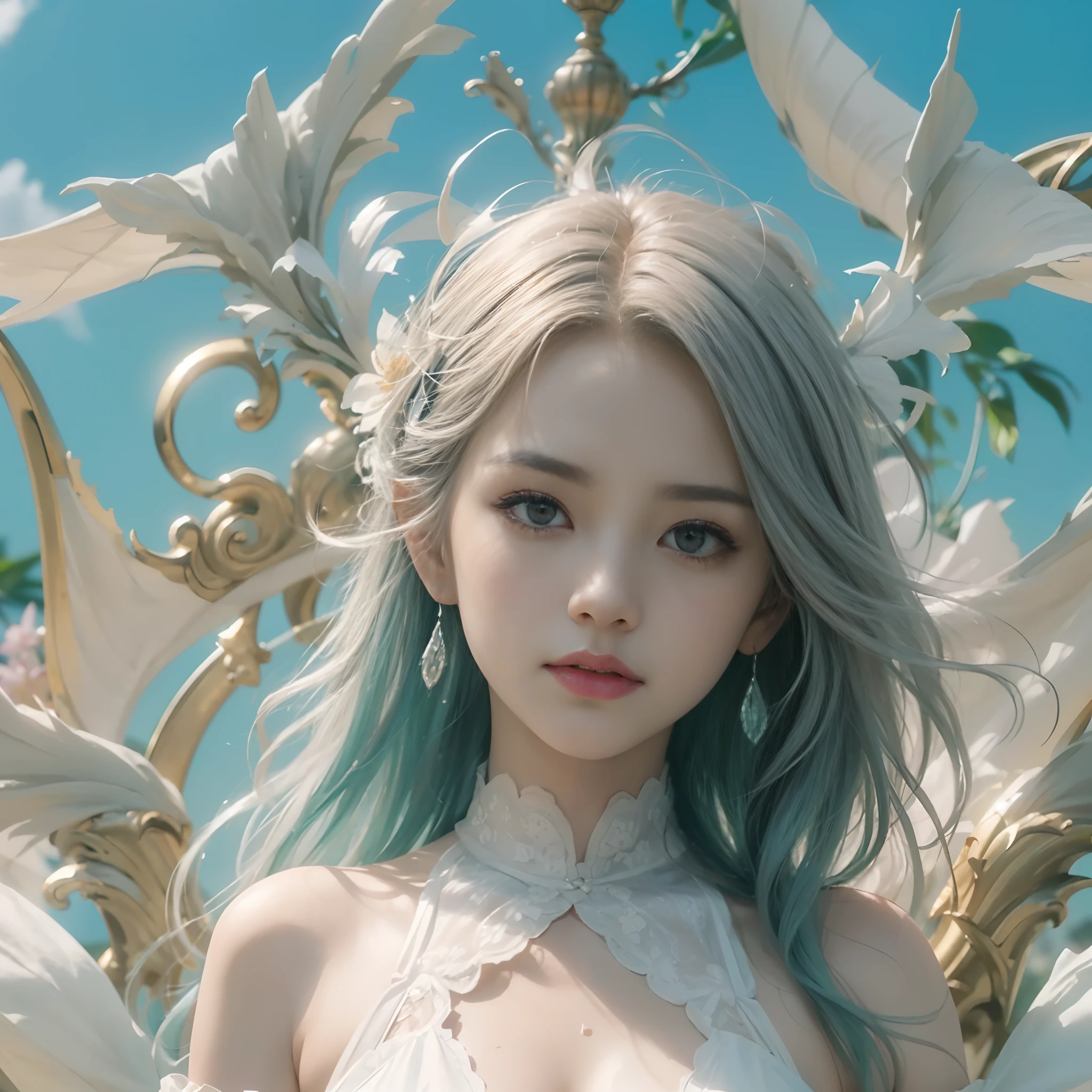 (Masutepiece: 1.3), (maximum resolution: 1.2), (Ultra HDTV: 1.2), cinematic lighting, 8K resolution, Eye and skin detail, detailed facial features, , ( Sharp focus: 1.2), (Face focus: 1.2) , Perfect style, Beautiful, sharp face, Anatomically accurate, Highly detailed skin and face structure, Eye detail, Double eyelids, Thin eyebrows, Glitter eyeliner: 1 Natural cheeks, Glossy skin, White skin: 1.2, (Lip gloss: 1.4), 、 (Shy look: 1.2), Skin and face texture detail, Detailed eyes, Double eyelids, Natural cheeks, , Glossy lips: 1.4, Protruding cleavage、(Large sperm count in breast: 1.4) (Large sperm count in thighs: 1.2) 、 blushing、shy、impatience、frustration、fear of embarrassing glaresknees open、open legs、masturbation behavior、chest stroking、white lingerie、black bra、shiny small flower necklaces and ears Socks Long、Sweating Thighs、Transparent Underwear、 20 years old, Neat and Clean Woman、Red Hair、Colored Hair、Short Hair, Big Tits, Upturned, Floor Sitting, Bedroom、(Complete Maid Outfits) perfect: 1.5)、short white hair
