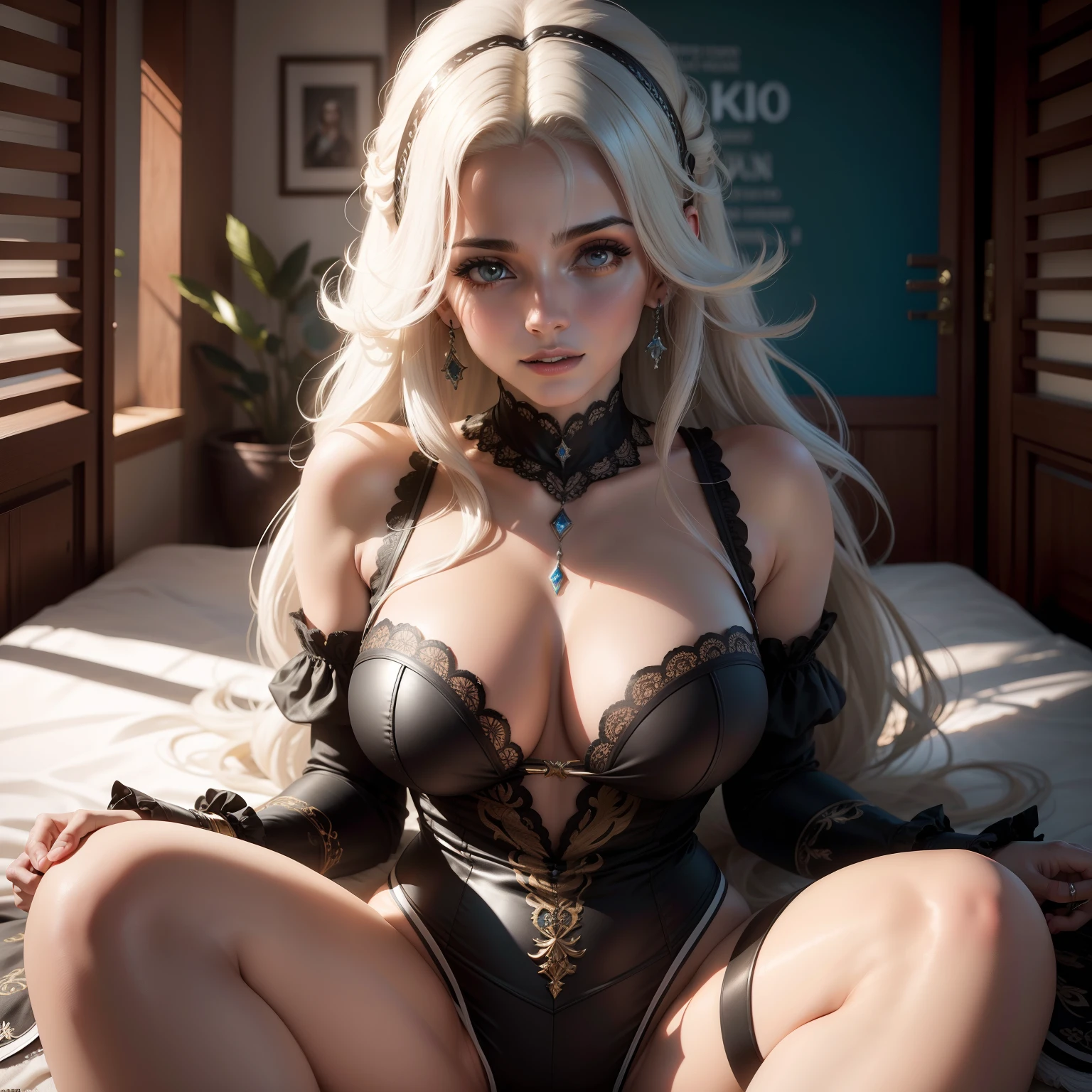 Mulher bonita de cabelos pretos 8k ultra realista
