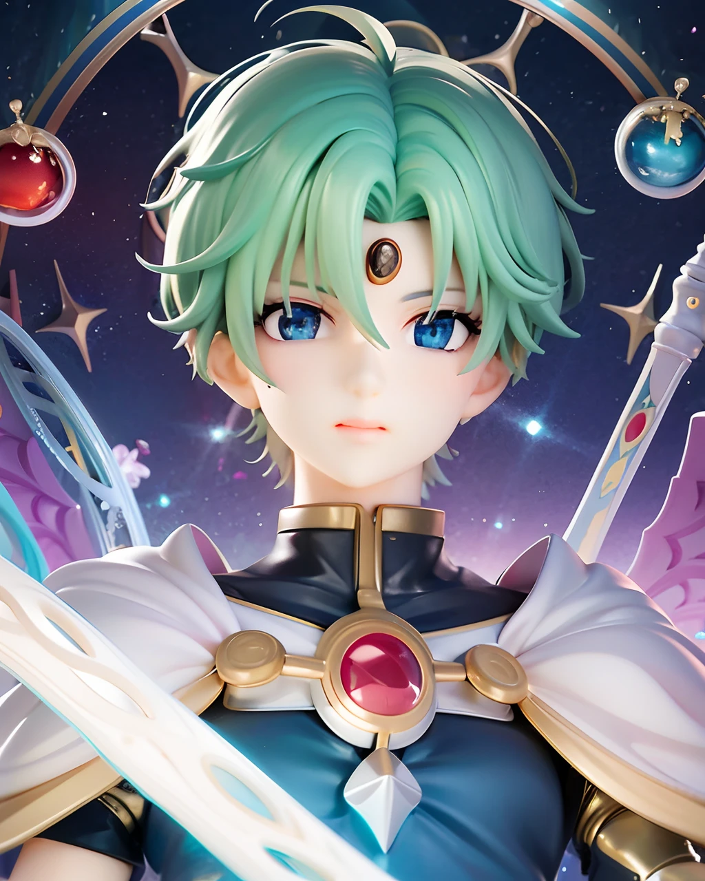 unified 8k wallpaper, super detailed, beautiful and aesthetic, beautiful, masterpiece, best quality, raw, masterpiece, super fine photo, best quality, super high resolution, photorealistic realism, full-body portrait, chibi, anime, black background