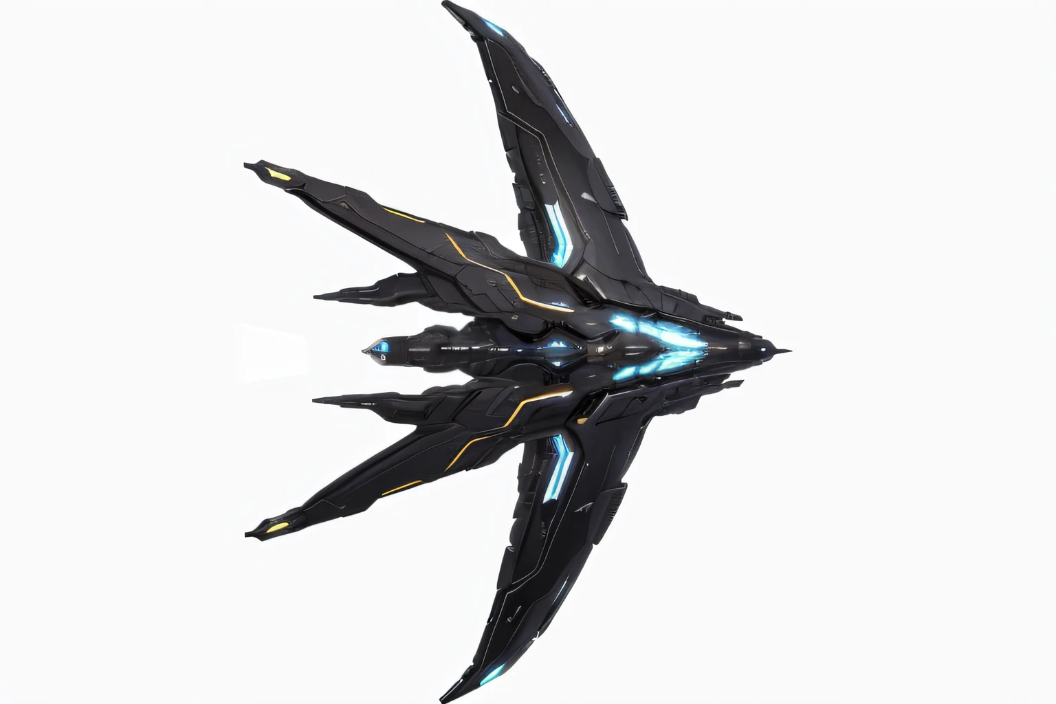 Spaceship, Stellaris Graphics, Silver and Black color themed, create variant
