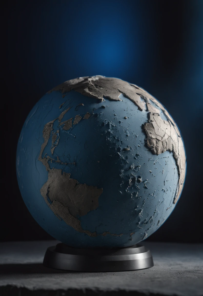 Blue Earth seen from the surface of the moon::seed、Masterpiece、realisitic