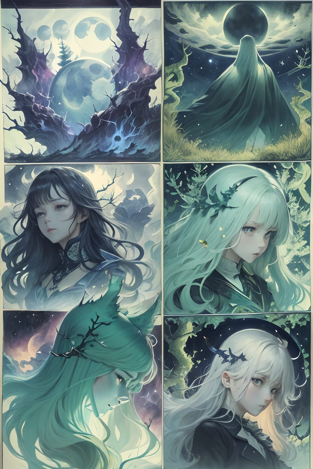 stars,blueish moonlight,UHR,Blackwood,the phantom,ghost,Thorns,Green light