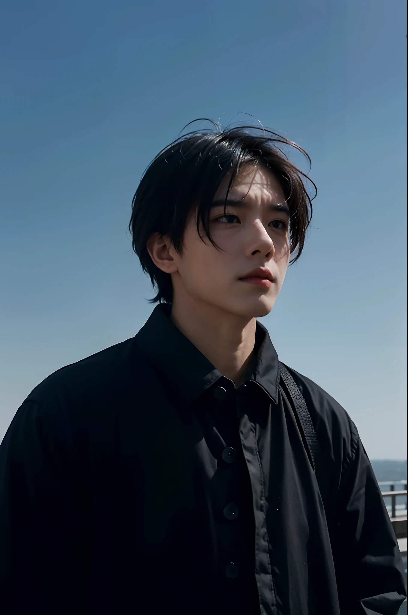 A lone，Depressive，A feeling of suffocation，emptiness，desolation，One guy，（Multi-scenario），Look into the distance，超高分辨率，Master masterpieces，super high precision，multi-perspective