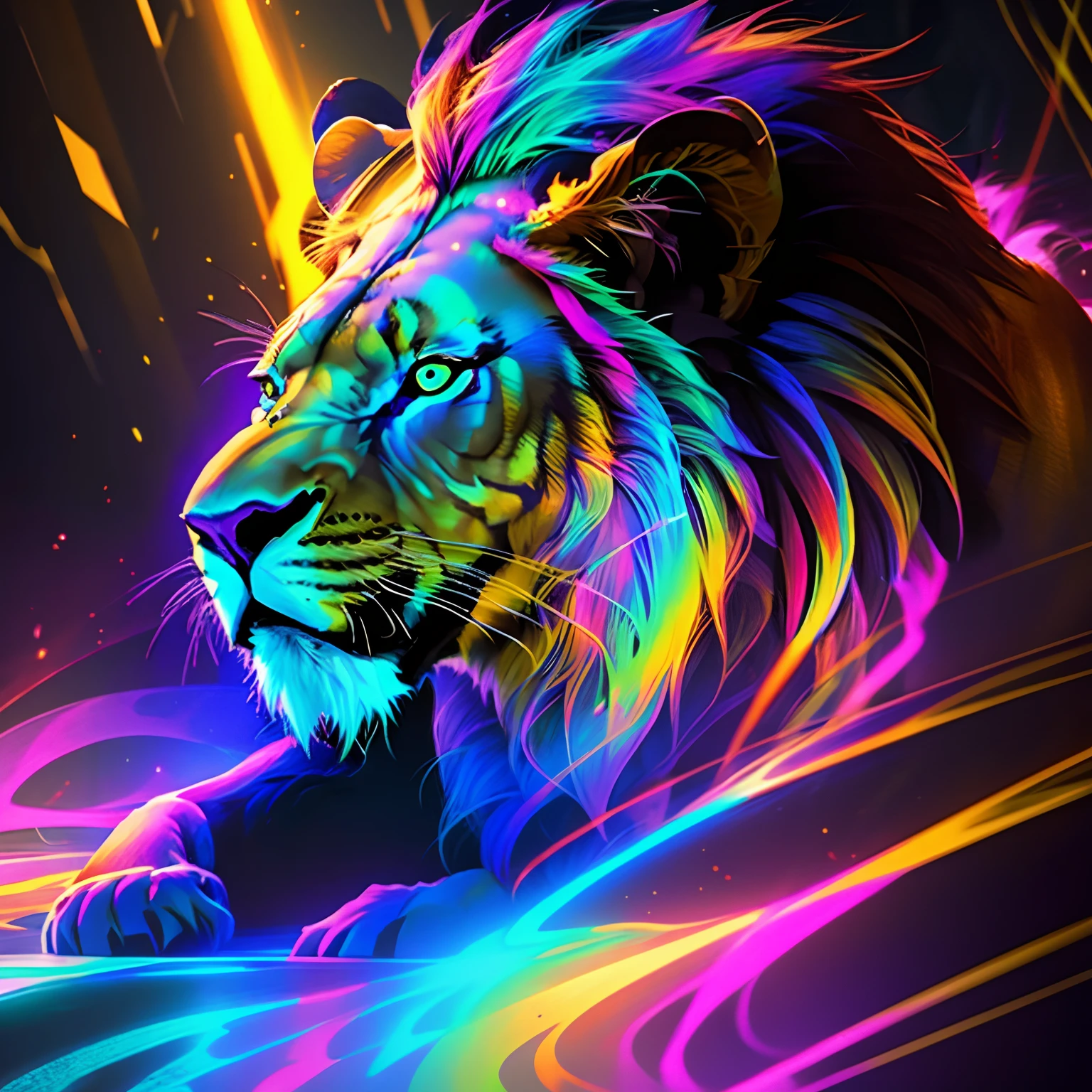 Lion fur