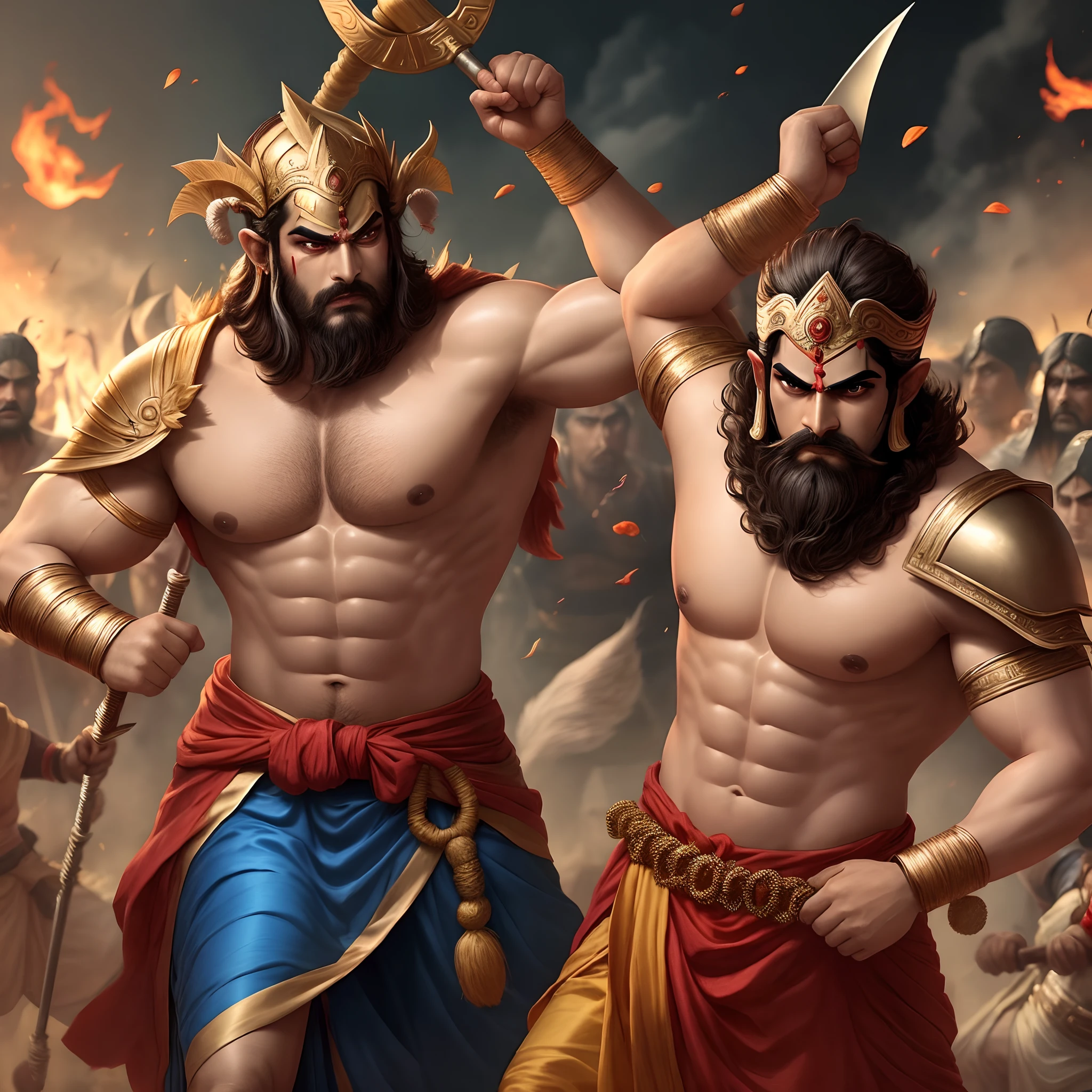 Lord Ram Fighting Ravan