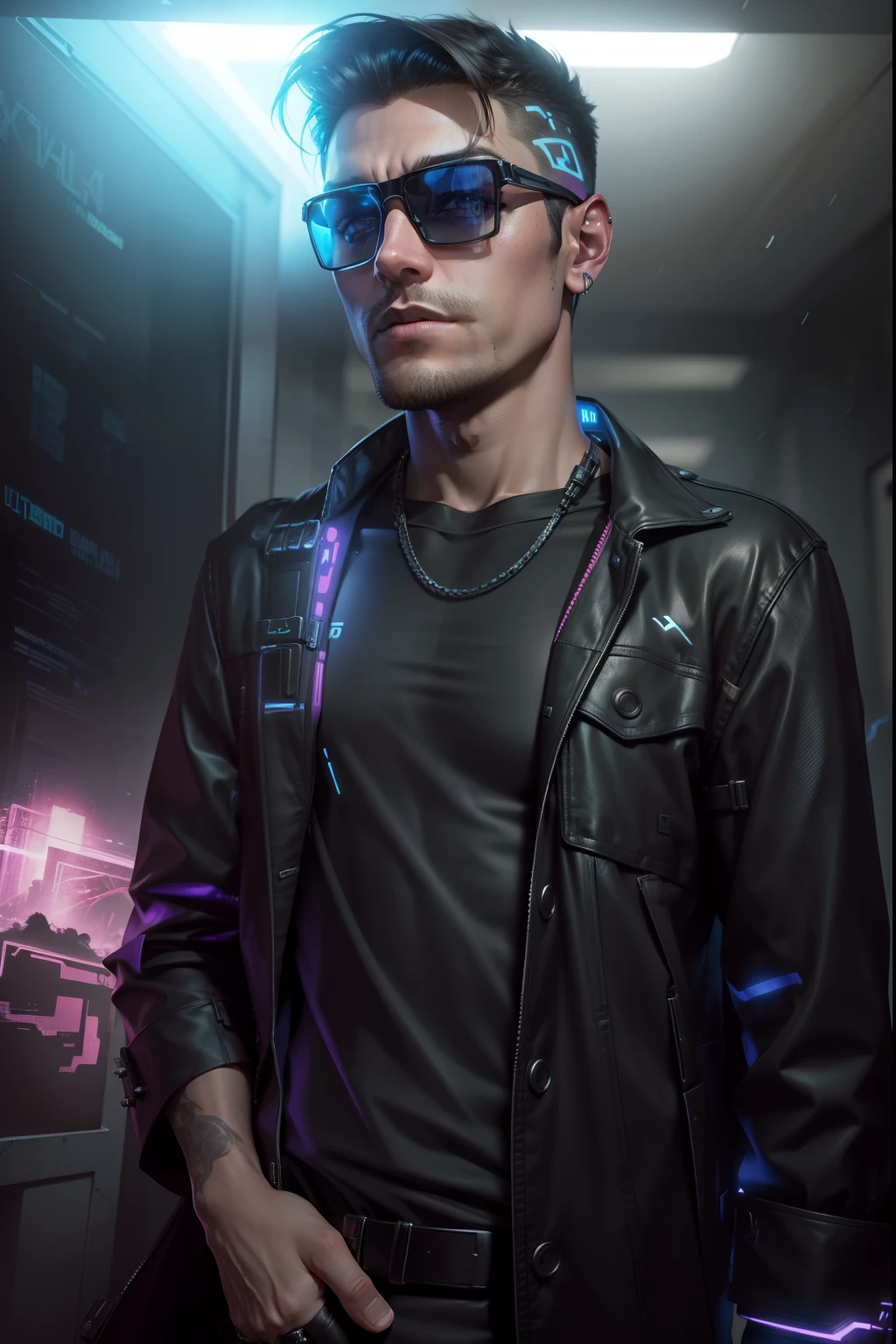 change background cyberpunk handsome boy.realistic face.8k ultra realistic.