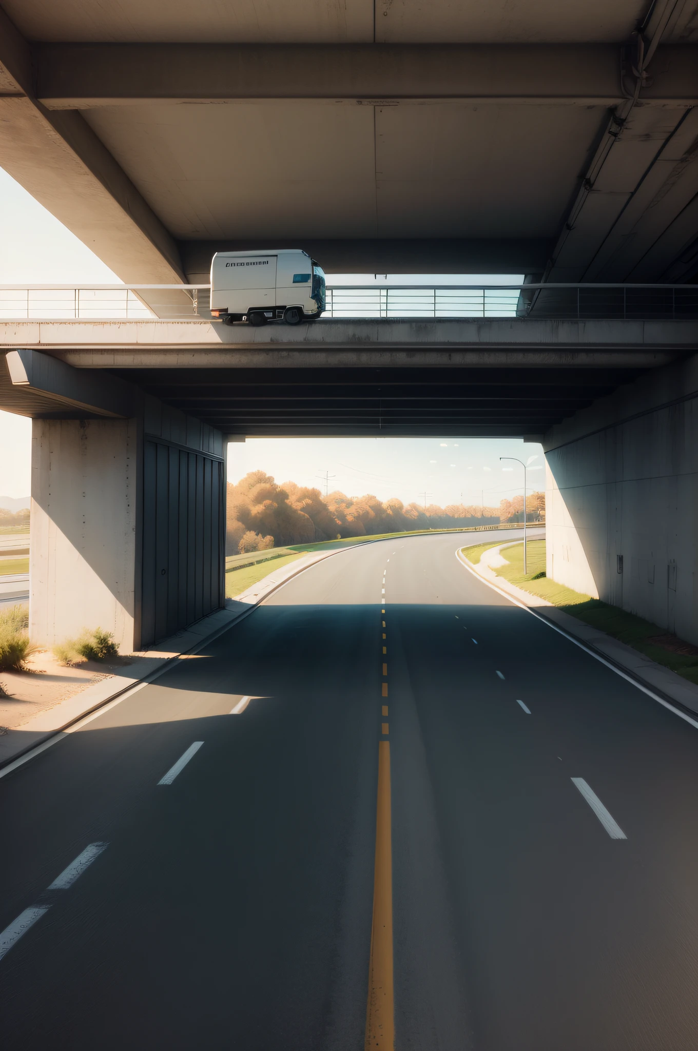 Scenery Overpass minimalist Unmanned portrait